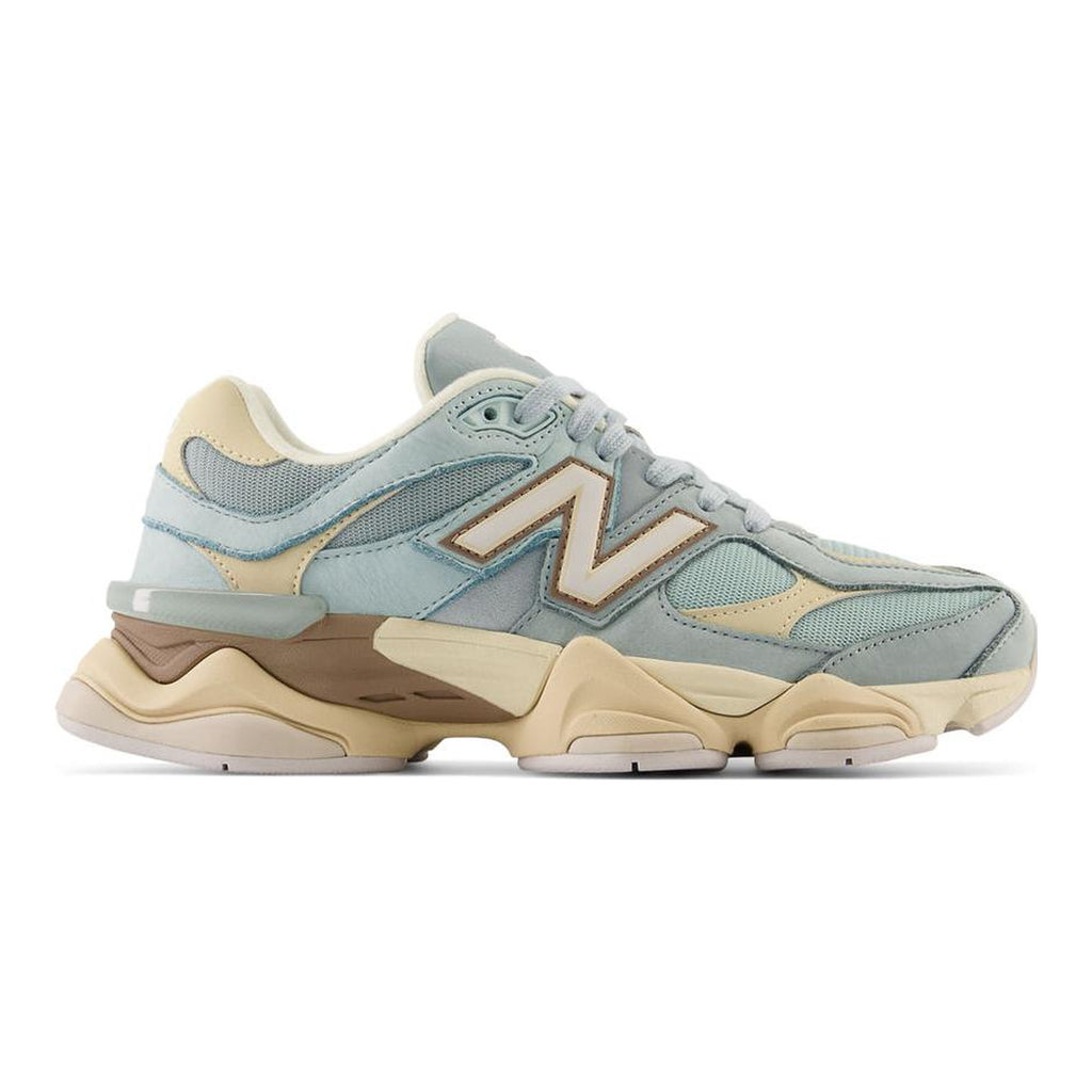 New Balance 9060 Unisex Chunky Suede Lifestyle Sneakers – Blue/Cream