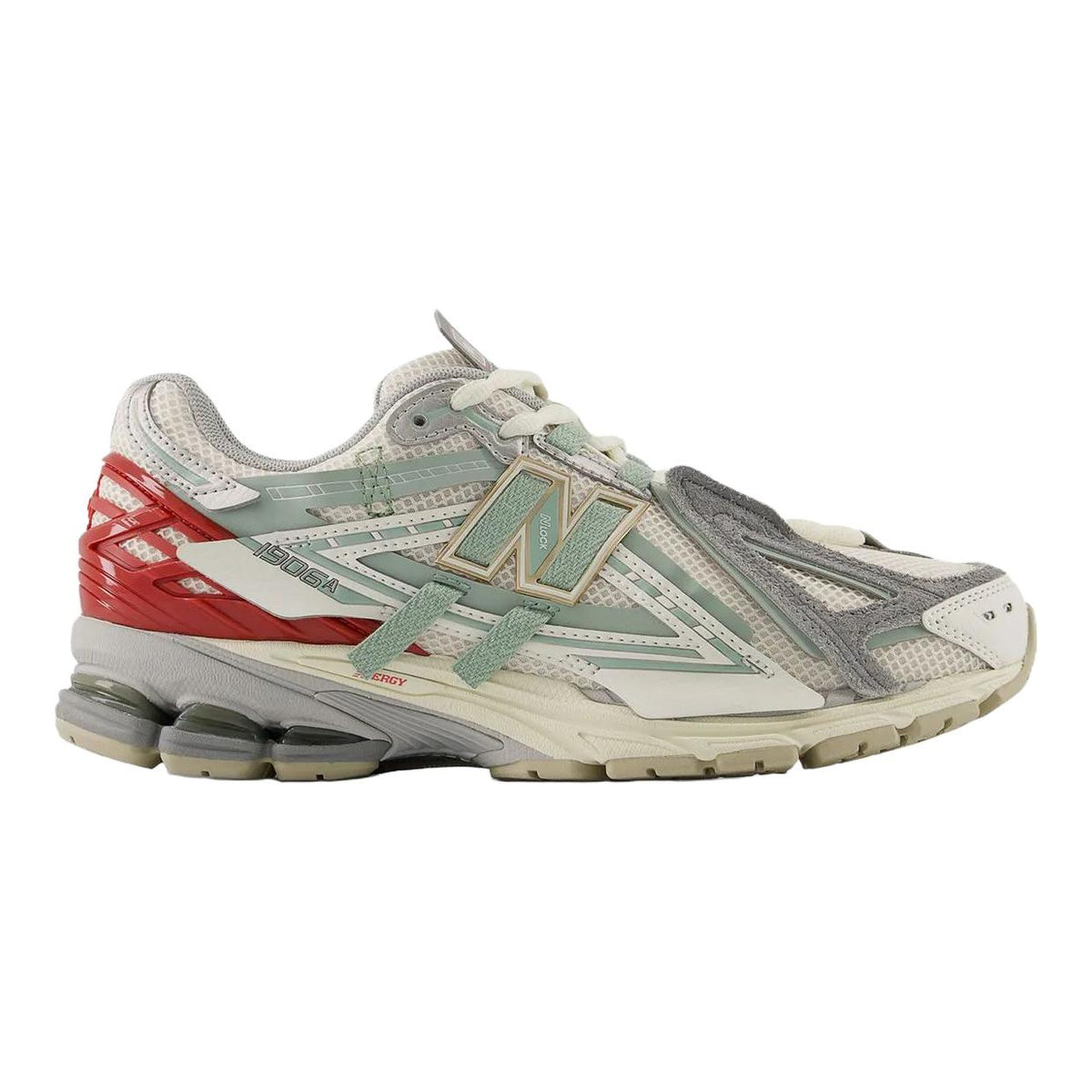 New Balance 1906A Unisex Mesh Lifestyle Running Sneakers – Beige/Green