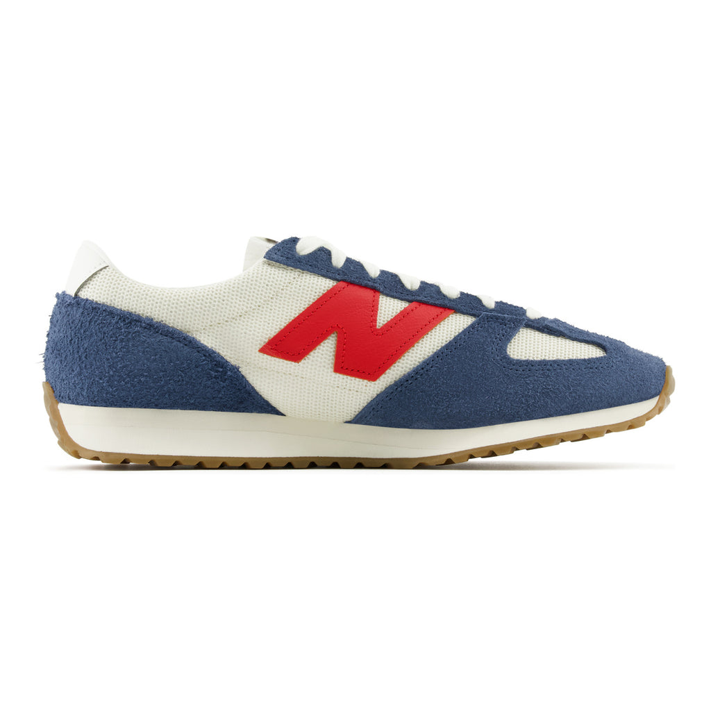 New Balance 471 Unisex Retro Sneakers - Off-White/Navy/Red