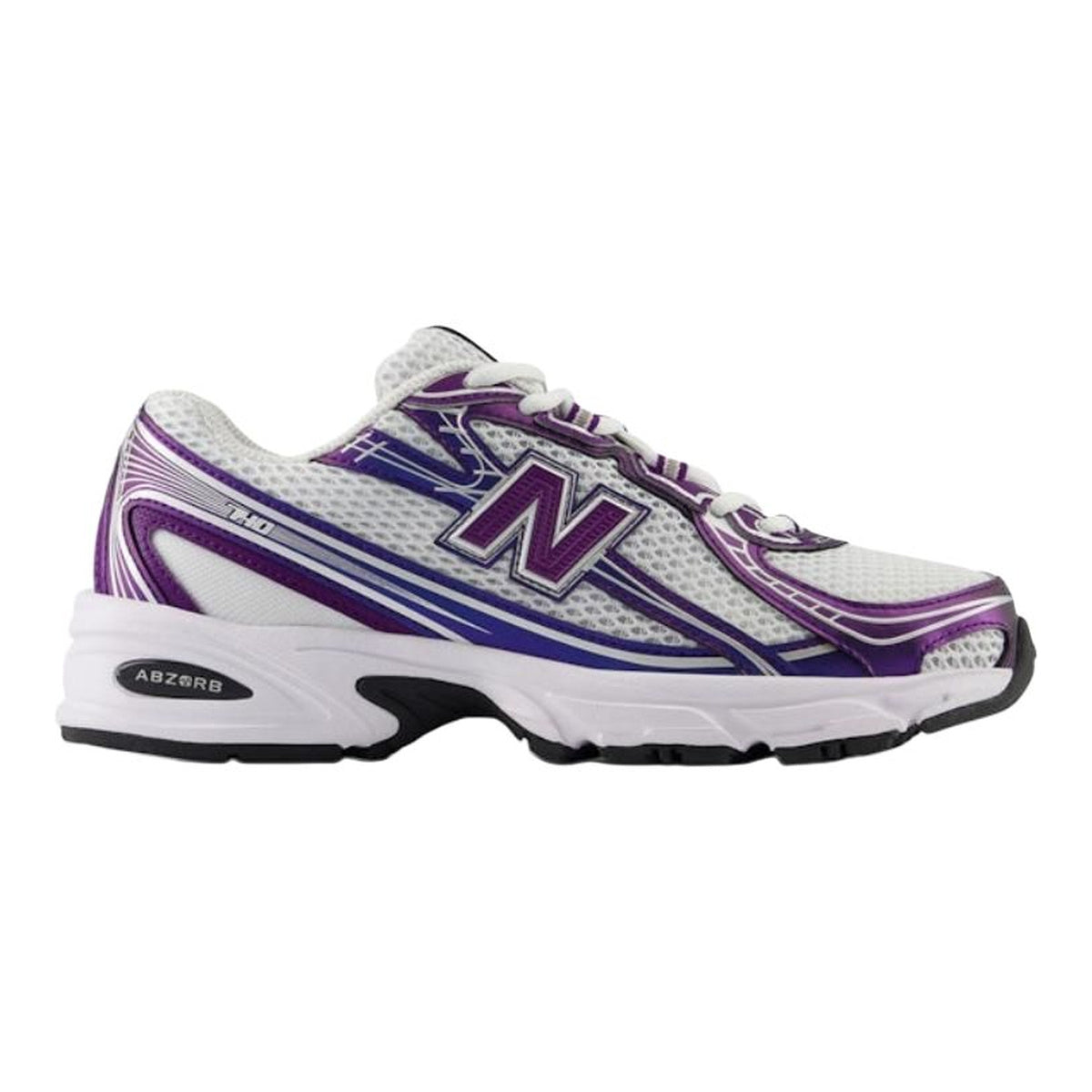 New Balance 740v2 Unisex Mesh Running Shoes – White/Violet/Indigo