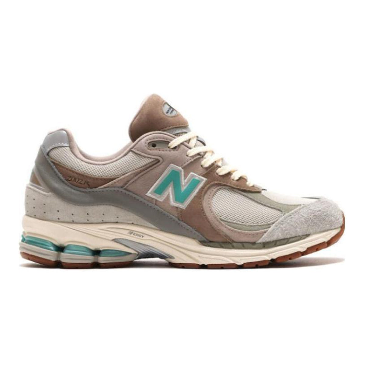 Atmos x New Balance 2002R Unisex Retro Running Shoes – Beige/Brown/Green
