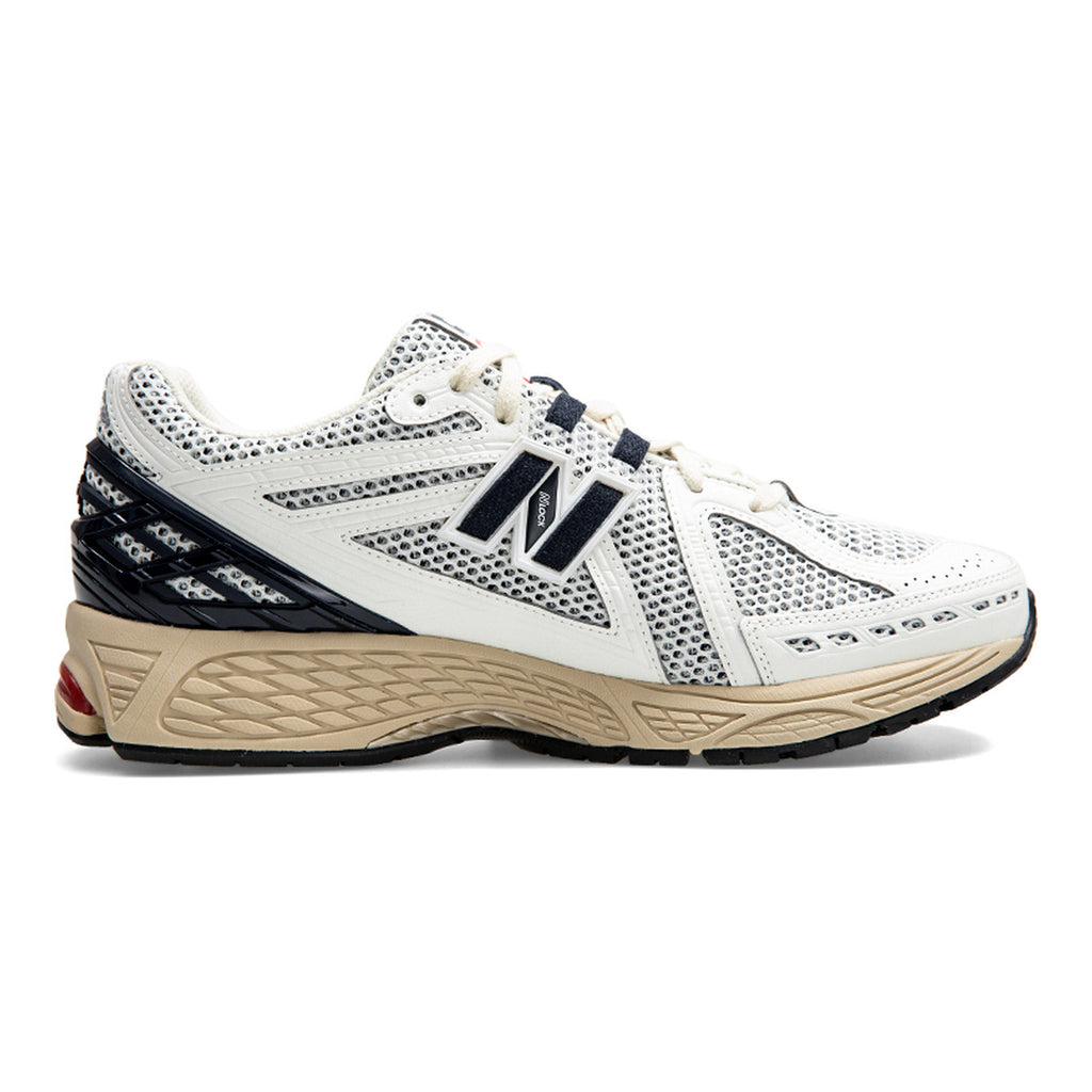 New Balance 1906R Unisex Mesh Lifestyle Running Sneakers – White/Navy/Red