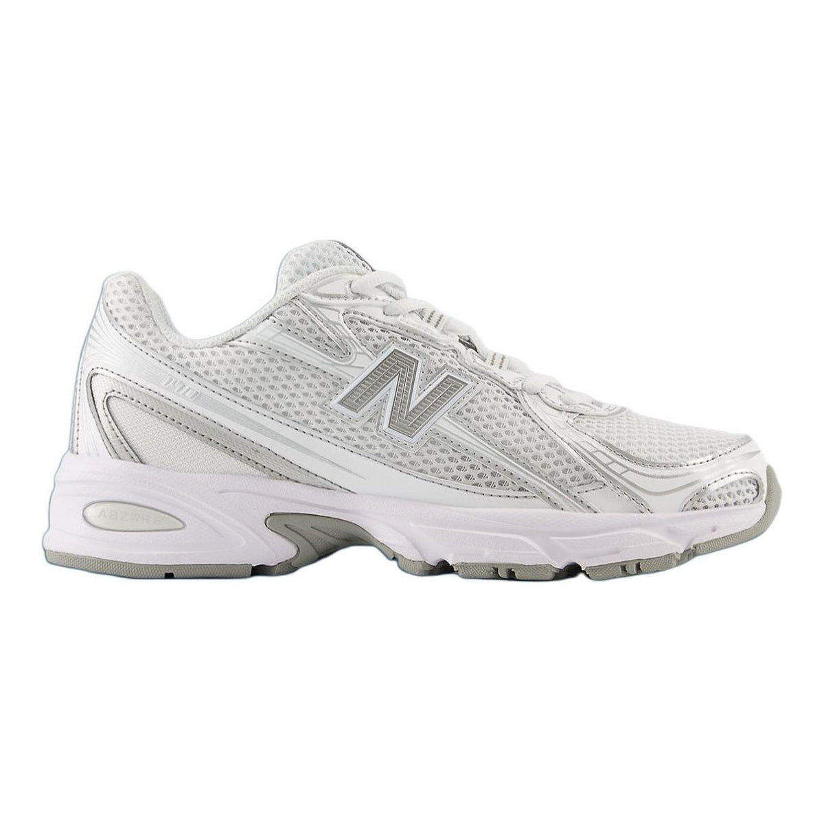 New Balance 740 Unisex Mesh Running Shoes – Triple White/Grey
