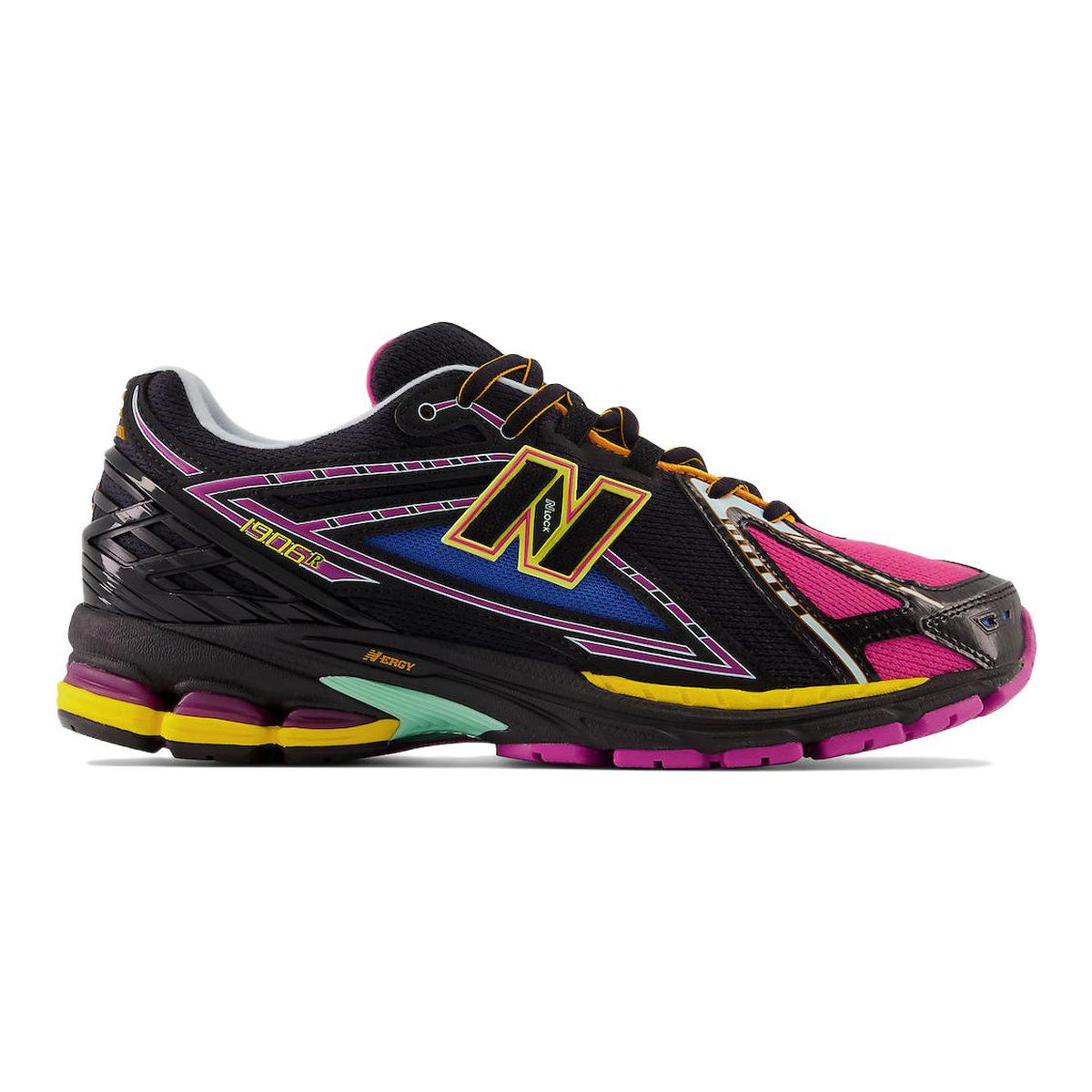 New Balance 1906R Unisex Mesh Lifestyle Running Sneakers – Black Multicolor
