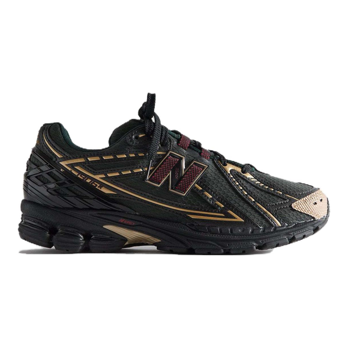 Kith x New Balance 1906R Unisex Mesh Lifestyle Running Sneakers – Black/Gold