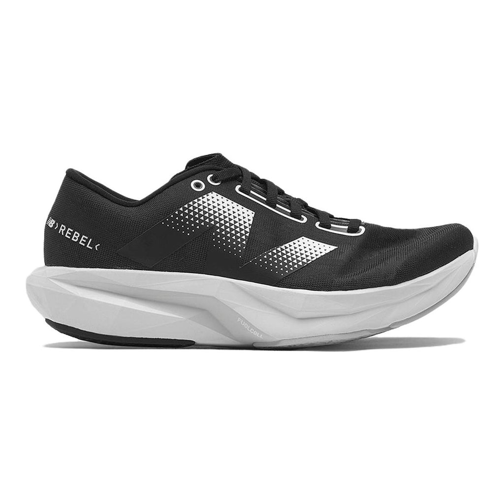 New Balance FuelCell Rebel v4 Unisex Lightweight Running Shoes – Black/White