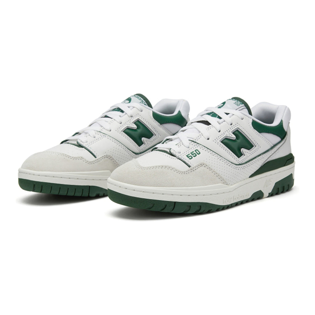 New Balance 550 Premium Pack Unisex Basketball Shoes - White/Green