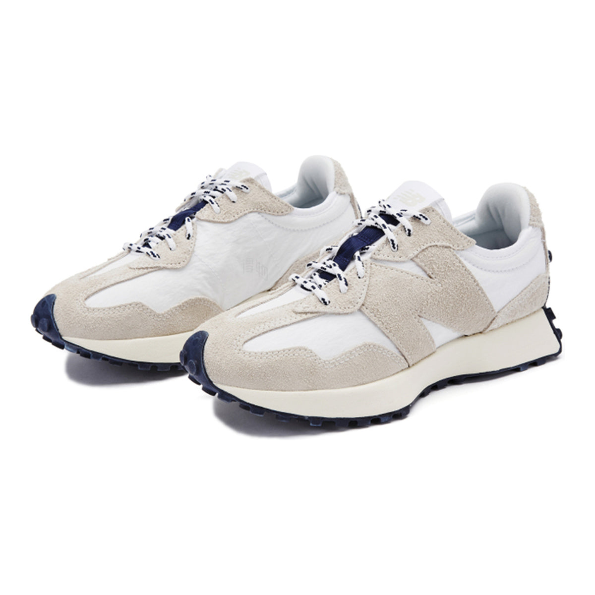 New Balance 327 Unisex Suede Lifestyle Sneakers – White/Cream