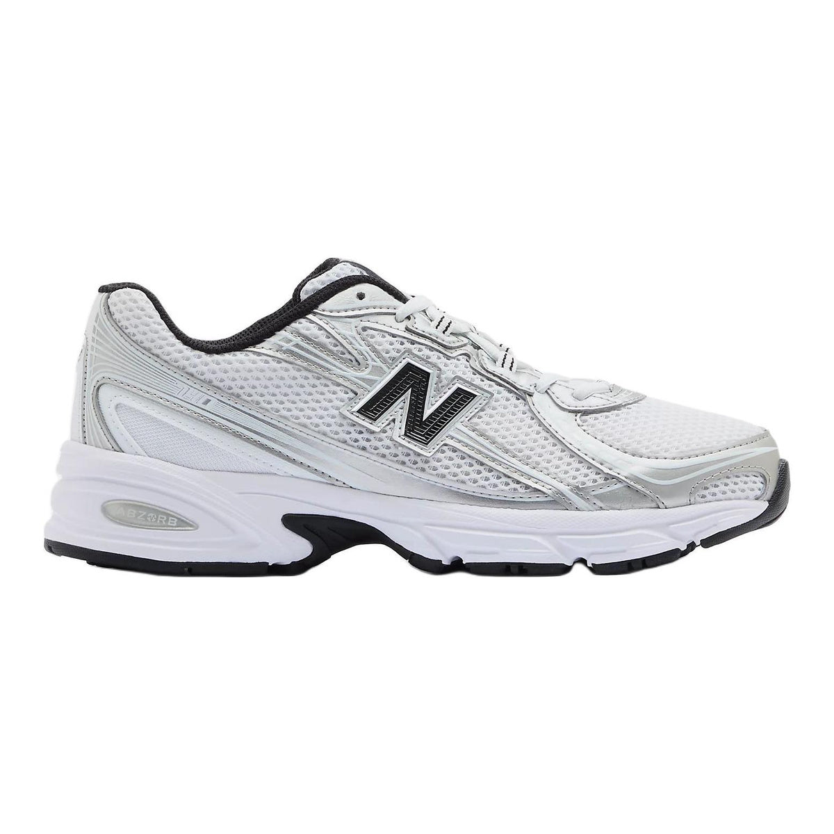 New Balance 740 Unisex Mesh Running Shoes – White/Silver/Black