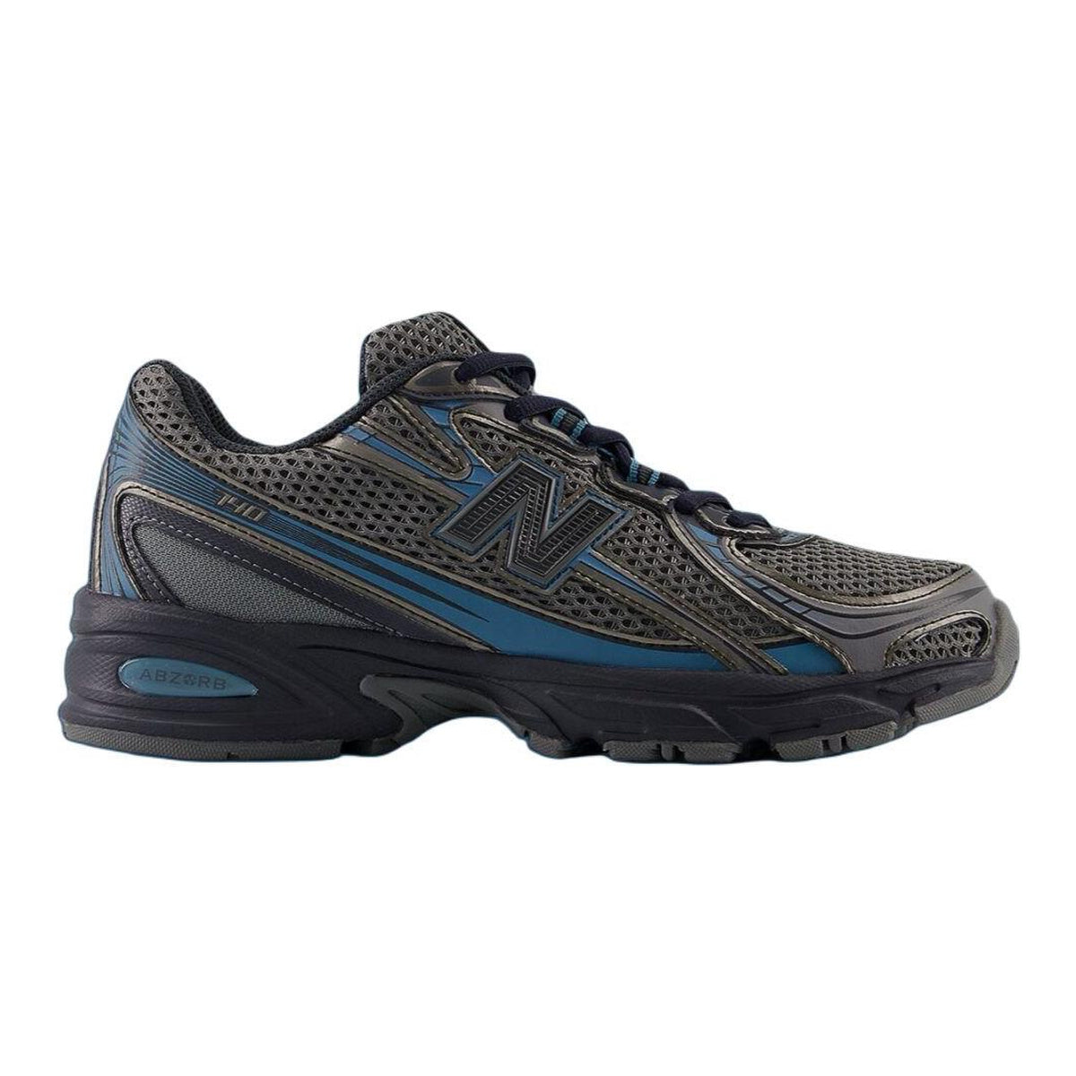 New Balance 740 Unisex Mesh Running Shoes – Charcoal/Steel Blue
