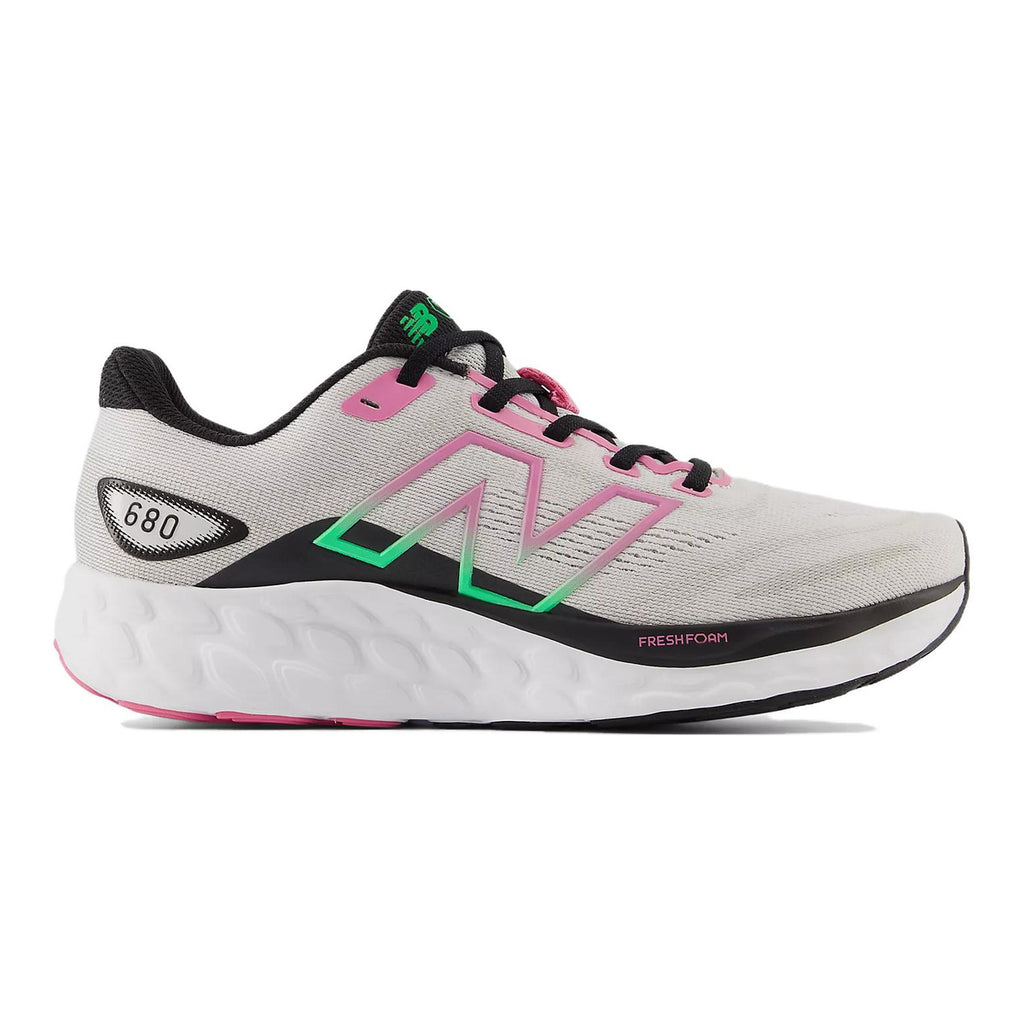 New Balance 680 v8 Unisex Running Shoes - Grey/Black/Pink