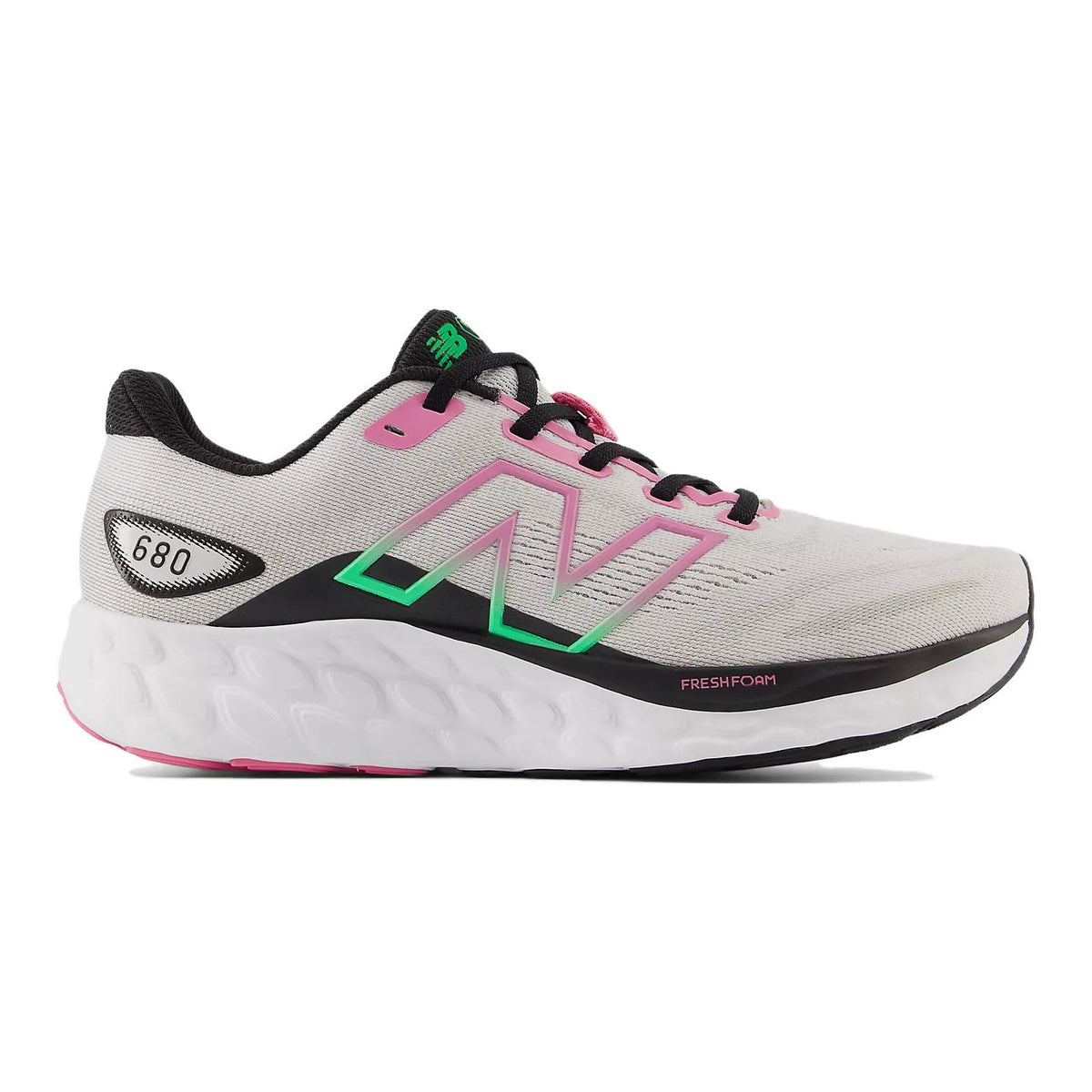 New Balance 680 v8 Unisex Running Shoes - Grey/Black/Pink