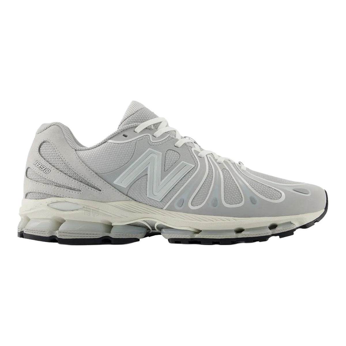 New Balance 1890 Unisex Mesh Lifestyle Running Sneakers – Concrete/Sea Salt