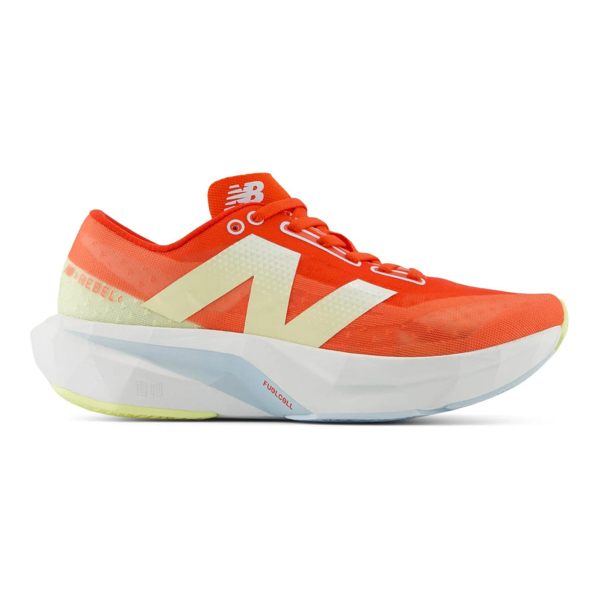 New Balance FuelCell Rebel v4 Unisex Lightweight Running Shoes – Coral/Citron