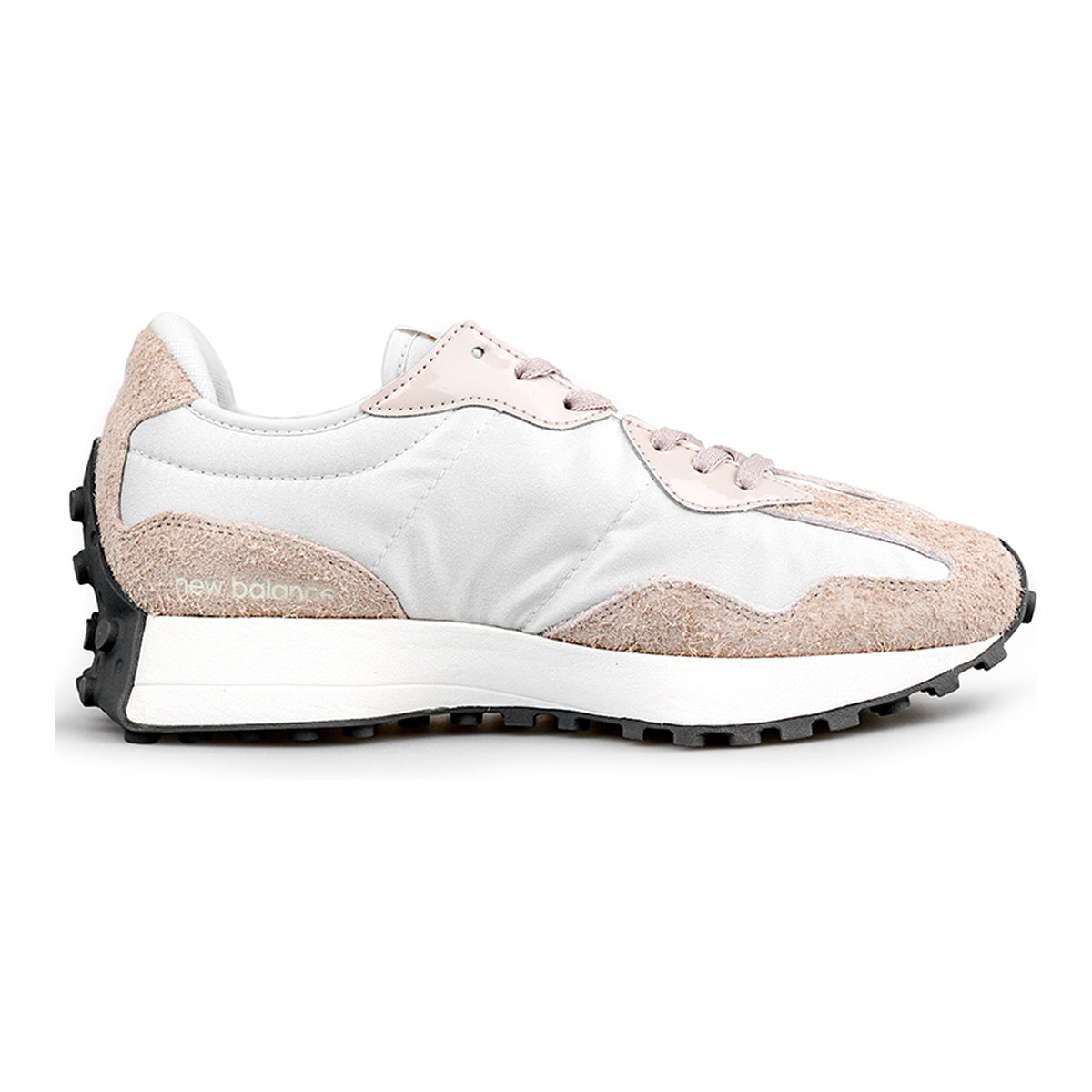 New Balance 327 Unisex Suede Lifestyle Sneakers – White/Taupe
