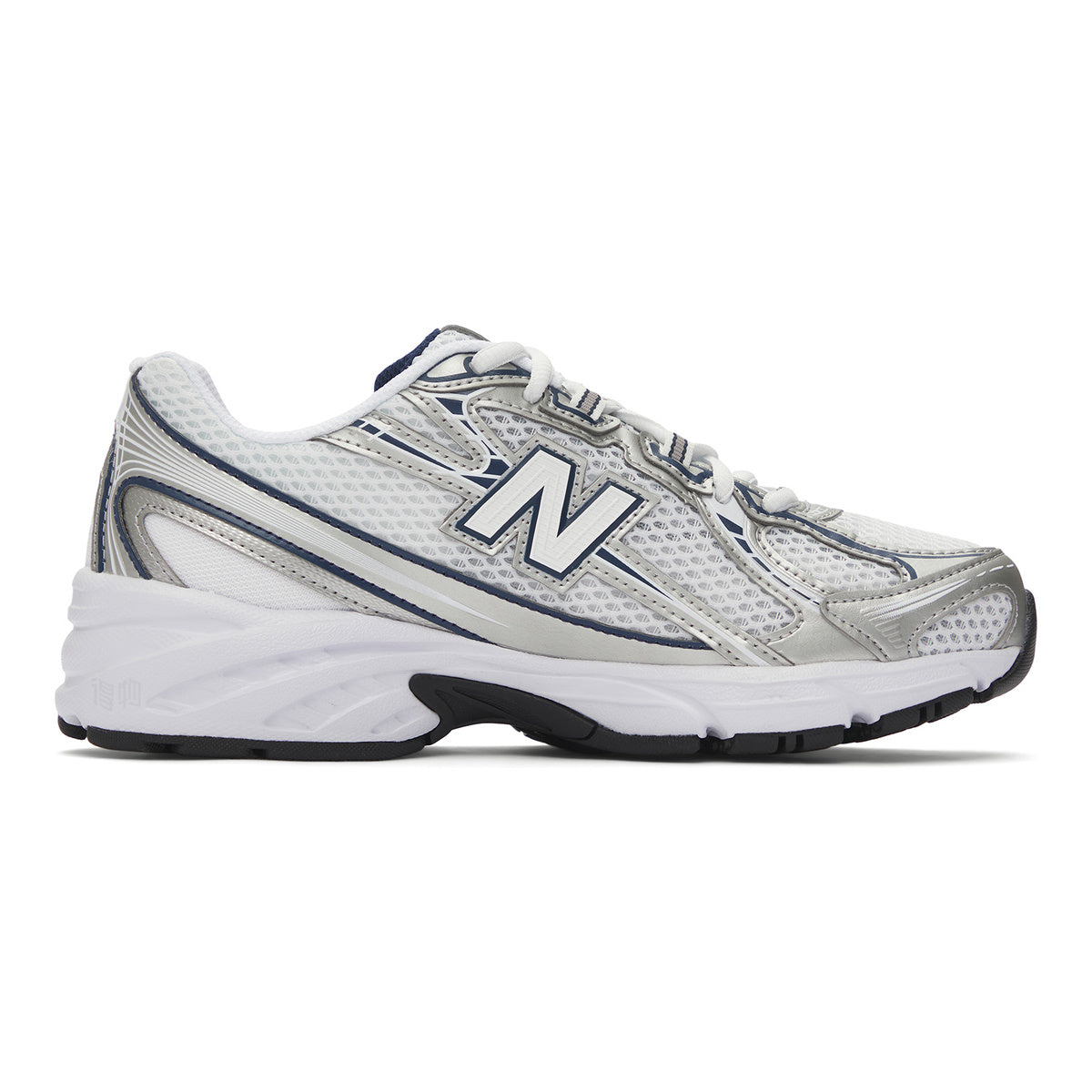 New Balance 740v2 Unisex Mesh Running Shoes – White/Silver/Navy