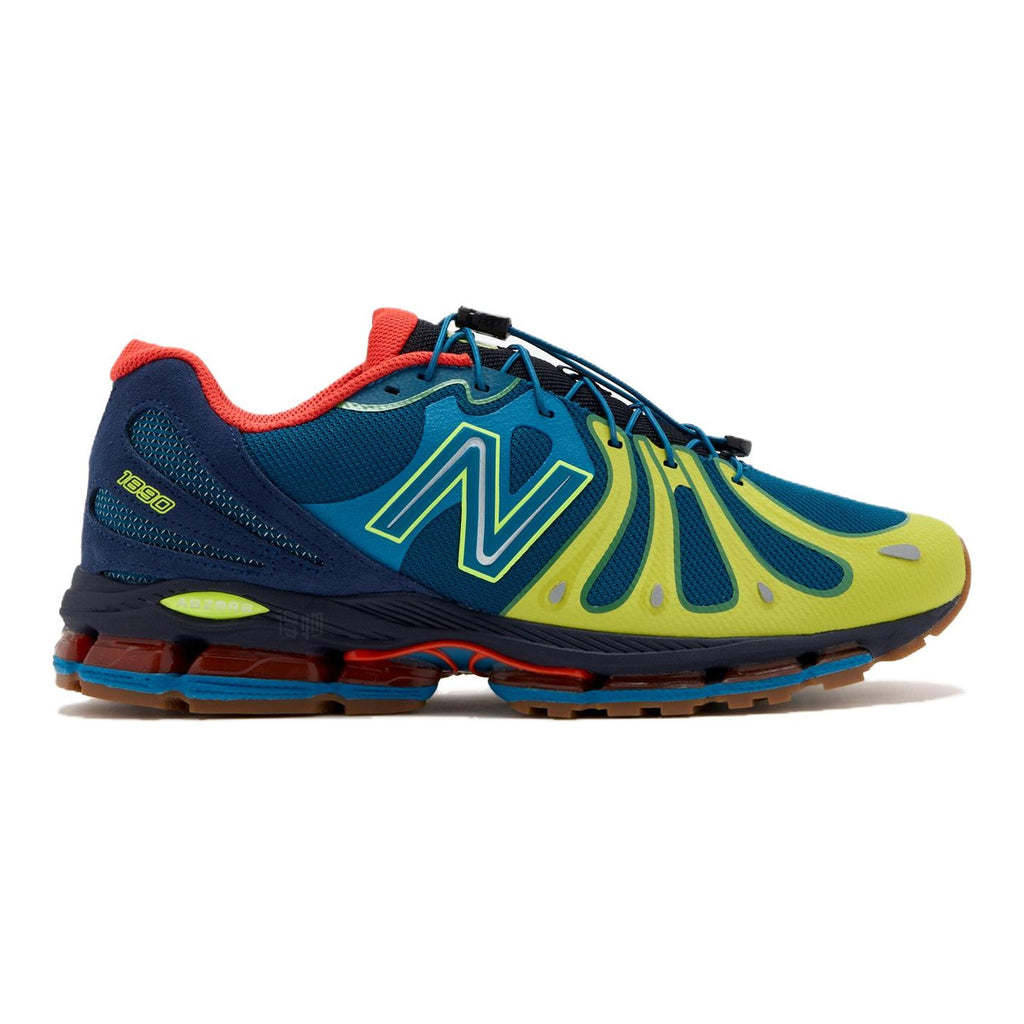 New Balance 1890 Unisex Mesh Lifestyle Running Sneakers – Teal/Sulphur Yellow