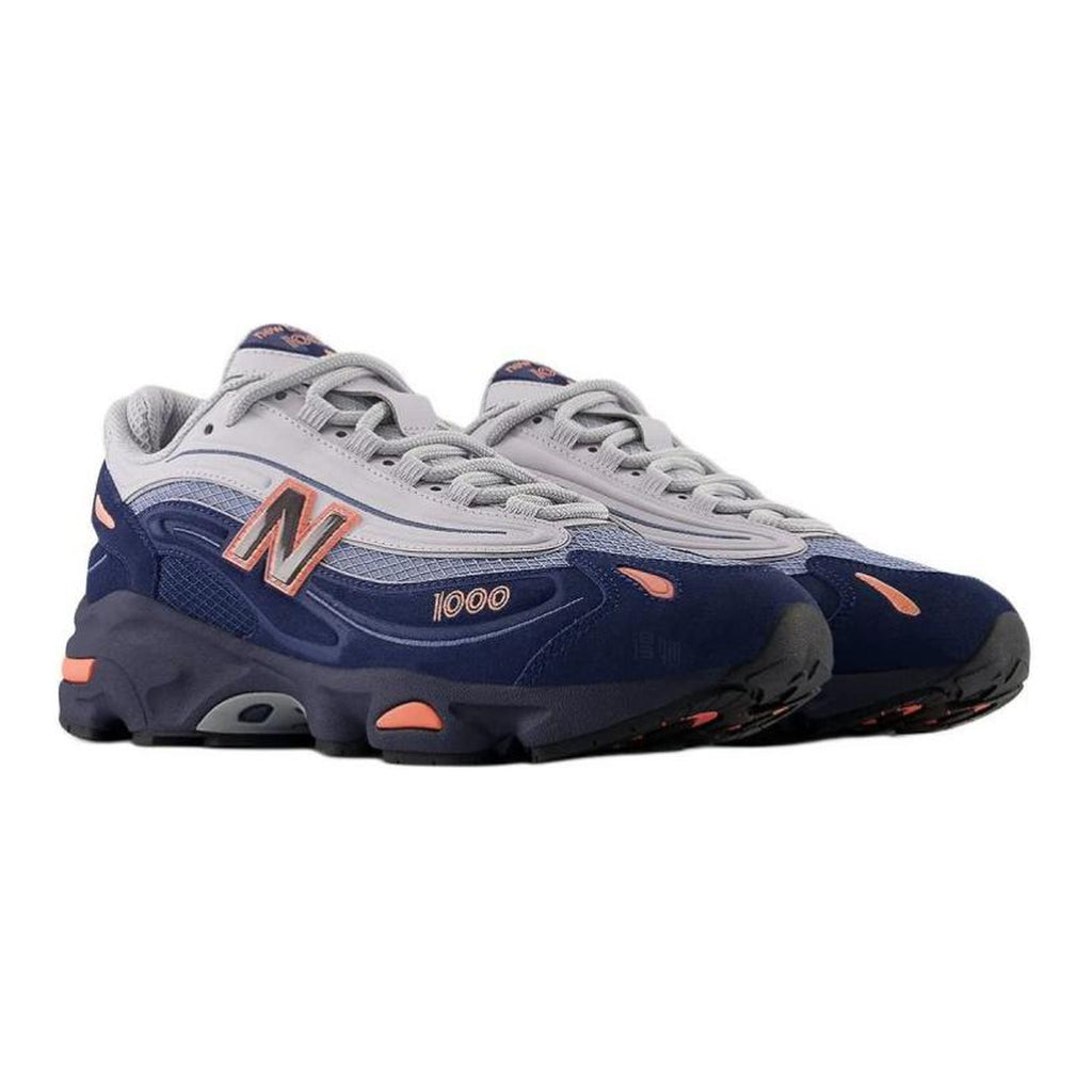 New Balance 1000 Auburn Unisex Suede Lifestyle Sneakers – Navy/Grey/Coral