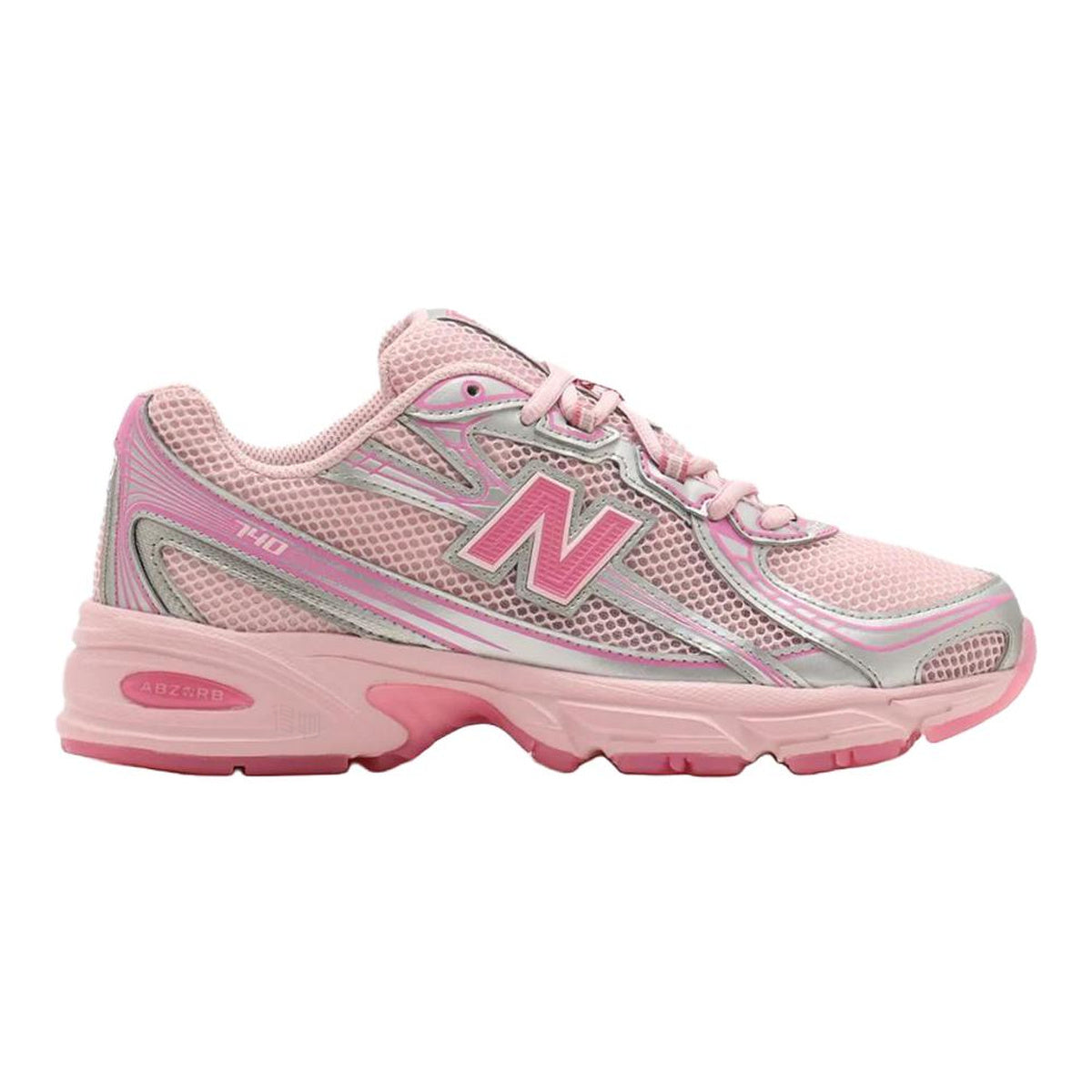 atmos Pink x New Balance 740 Unisex Mesh Running Shoes – Petal Pink/Silver