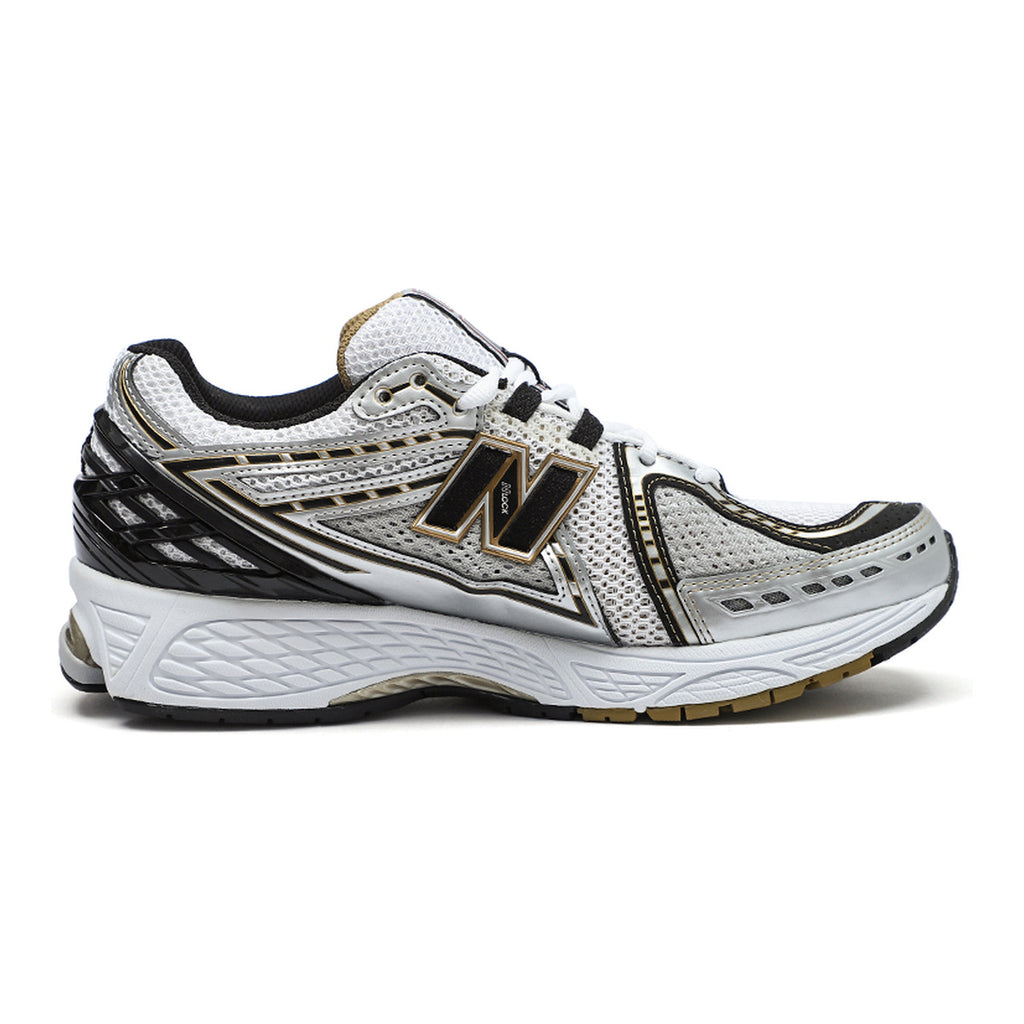 New Balance 1906R Unisex Mesh Lifestyle Running Sneakers – White/Black/Gold