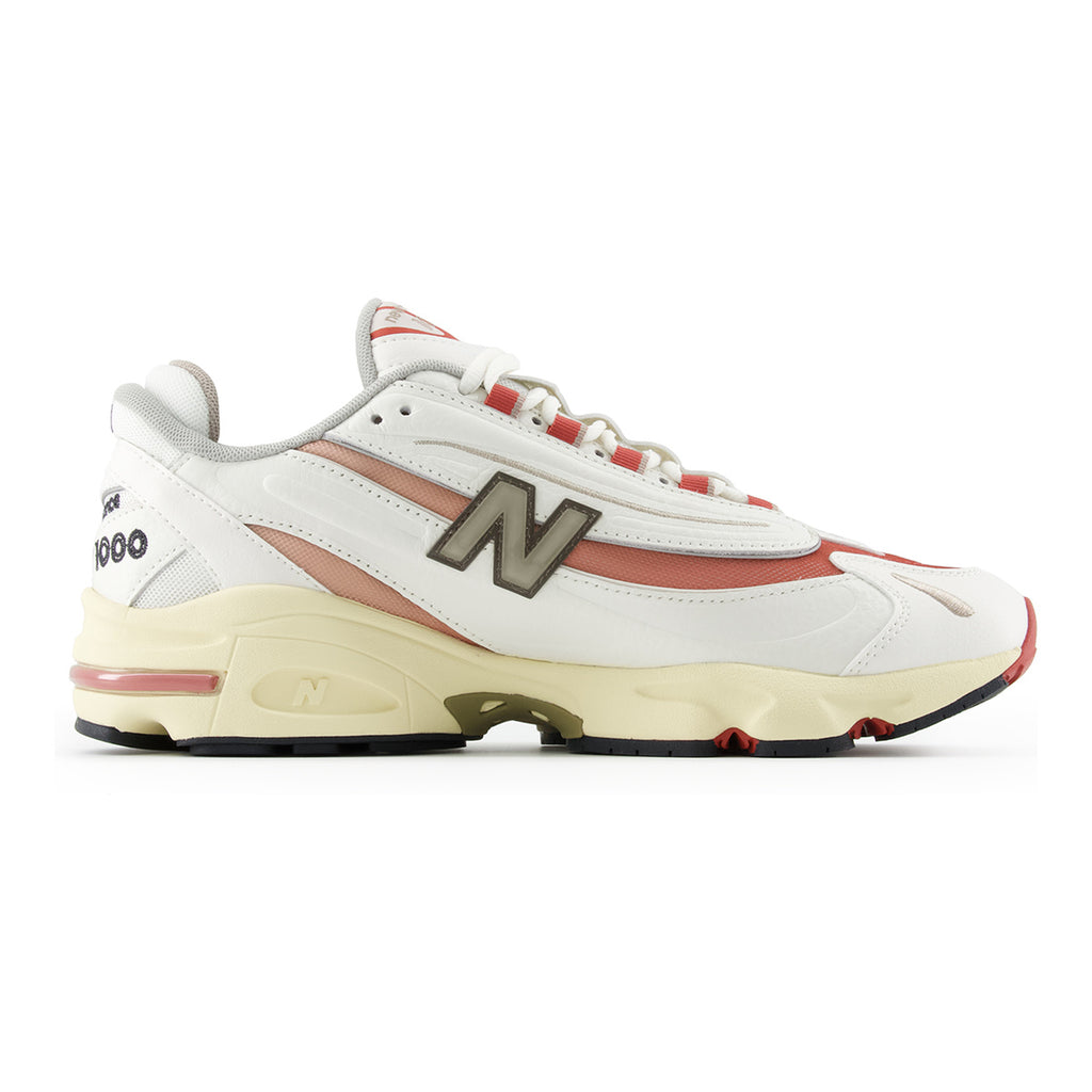 New Balance 1000 Unisex Leather Lifestyle Sneakers – Sea Salt/Brick/Clay