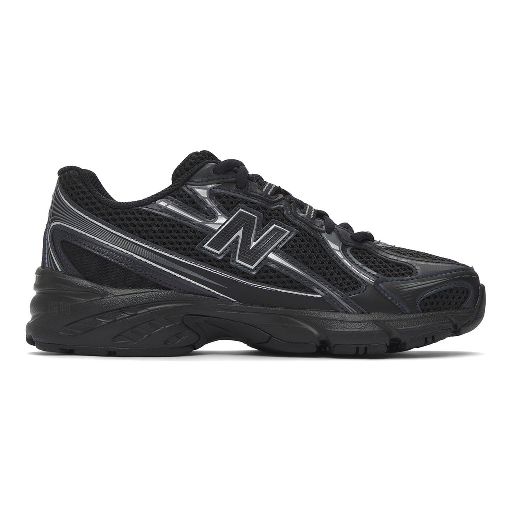 New Balance 740v2 Unisex Mesh Running Shoes – Triple Black/Silver