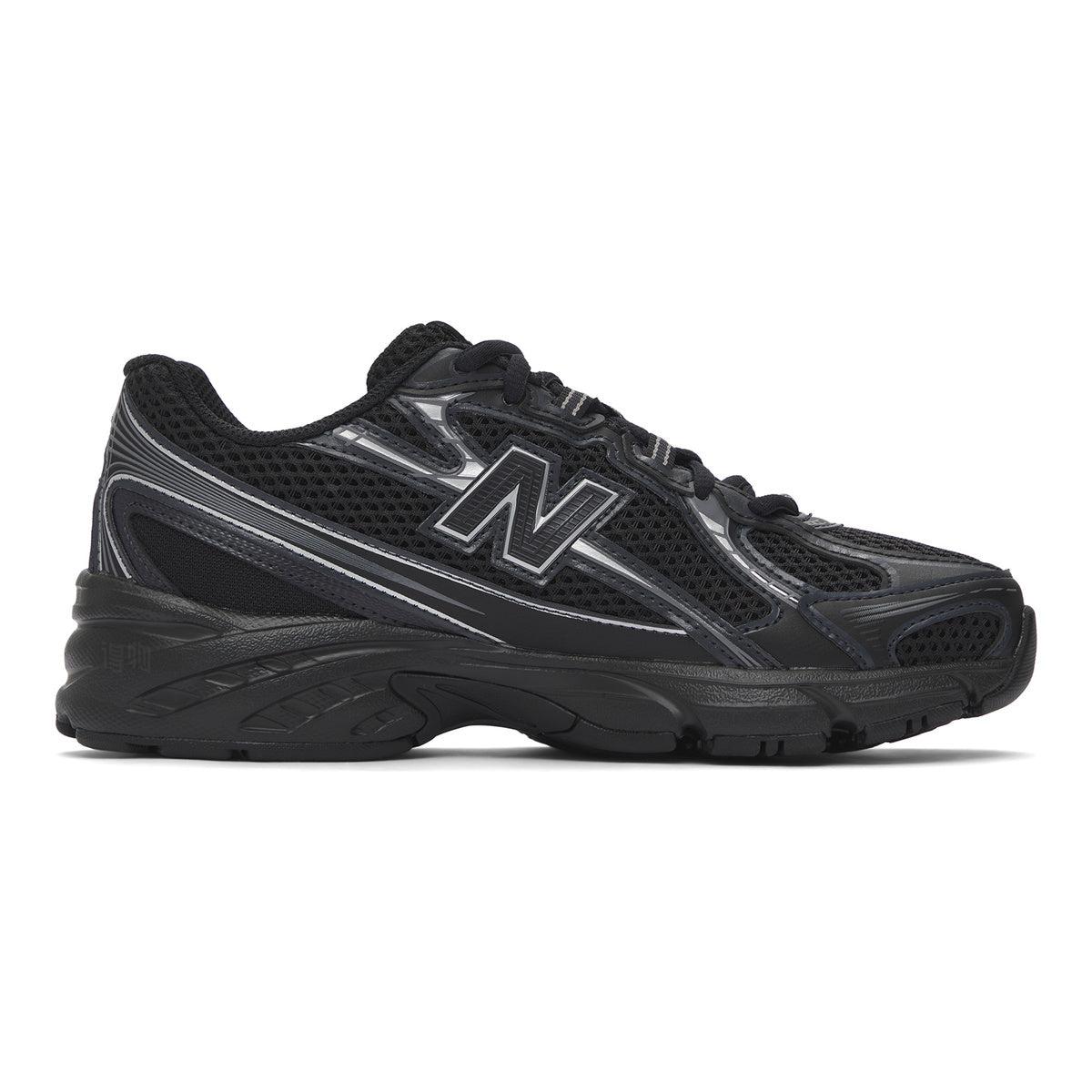 New Balance 740v2 Unisex Mesh Running Shoes – Triple Black/Silver