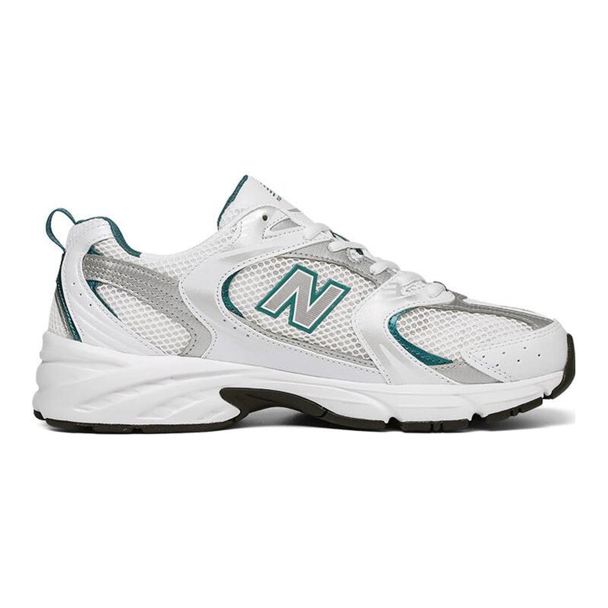 New Balance 530 Unisex Leather Lifestyle Sneakers – White/Green