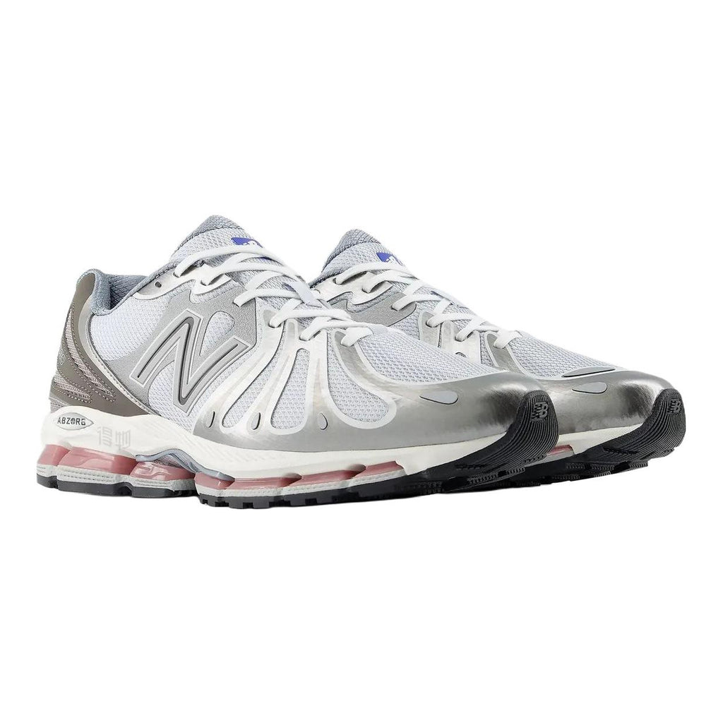 New Balance 1890 Unisex Mesh Lifestyle Running Sneakers – Silver Metallic/Pink