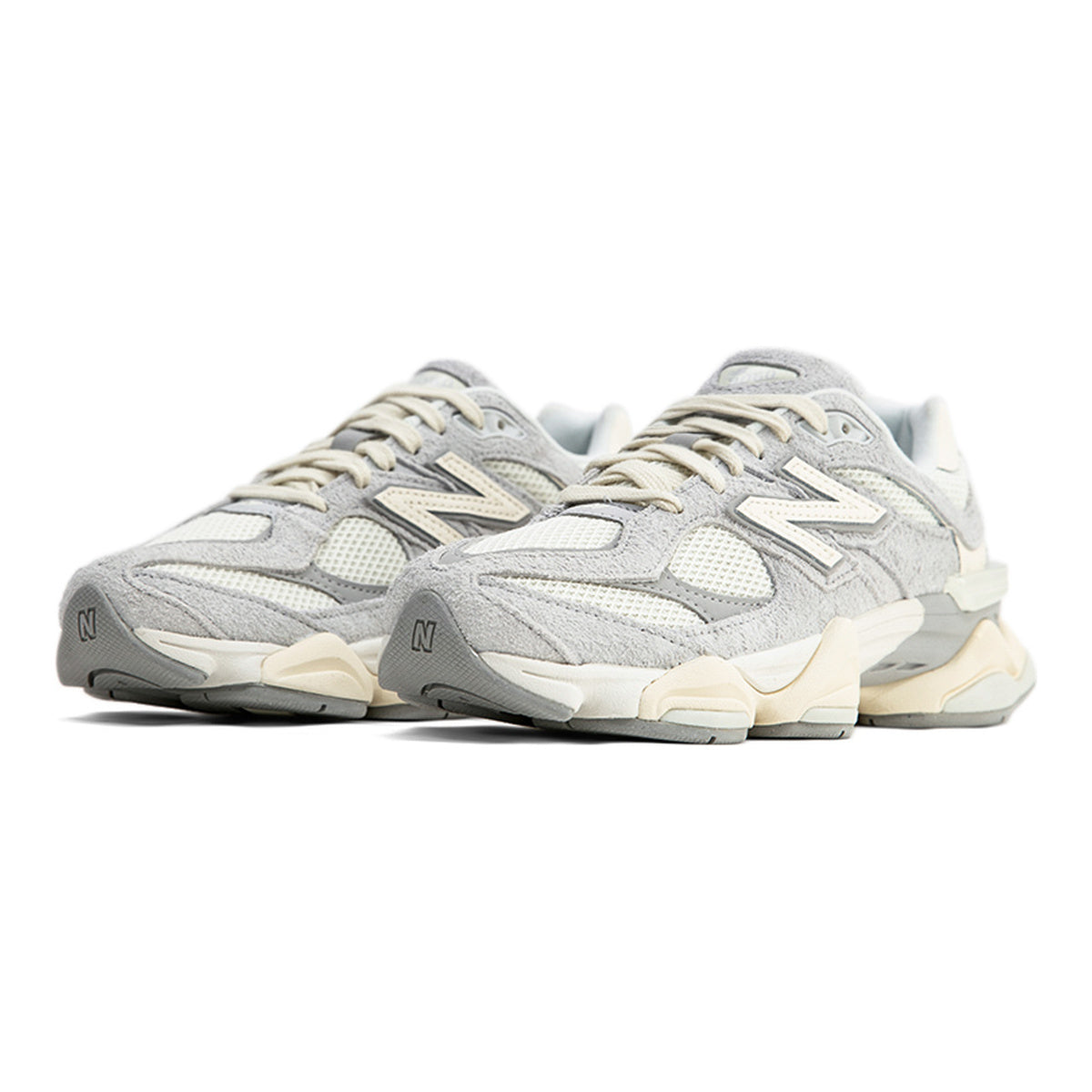 New Balance 9060 Unisex Chunky Suede Lifestyle Sneakers – Grey/White