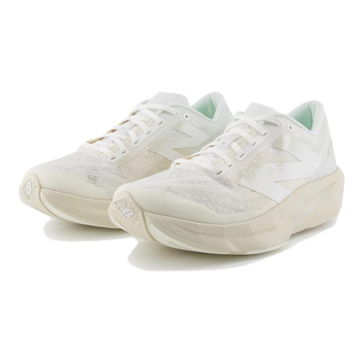New Balance FuelCell Rebel v4 Unisex Lightweight Running Shoes – Triple White