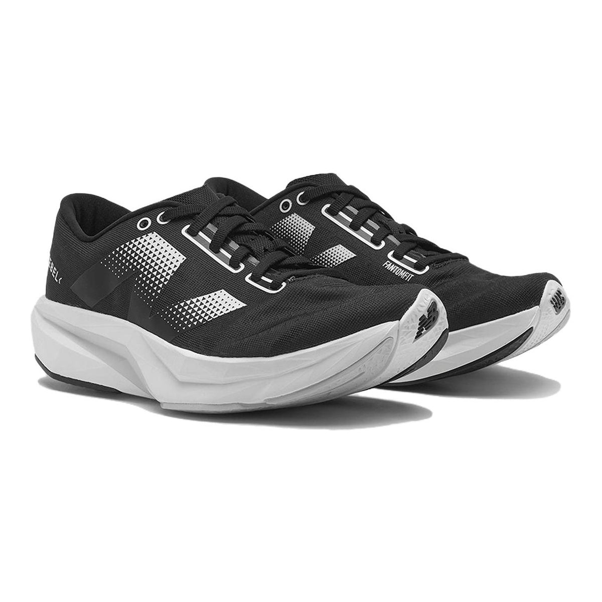 New Balance FuelCell Rebel v4 Unisex Lightweight Running Shoes – Black/White