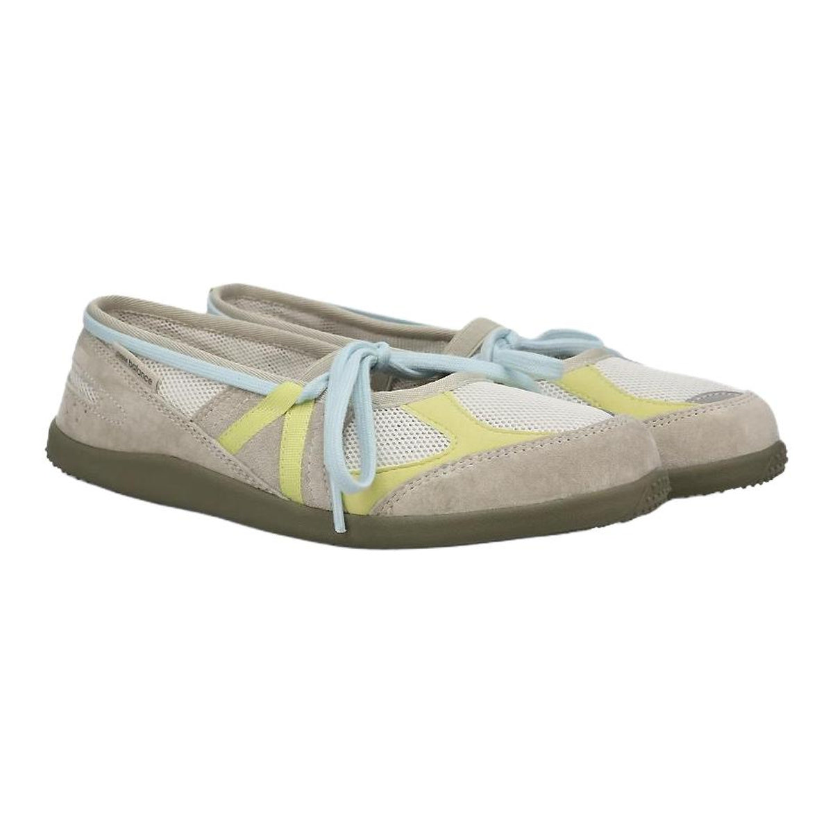 New Balance x SUNLOVE Flat Breeze Unisex Suede Slip-On Flats – Oatmeal/Lemon