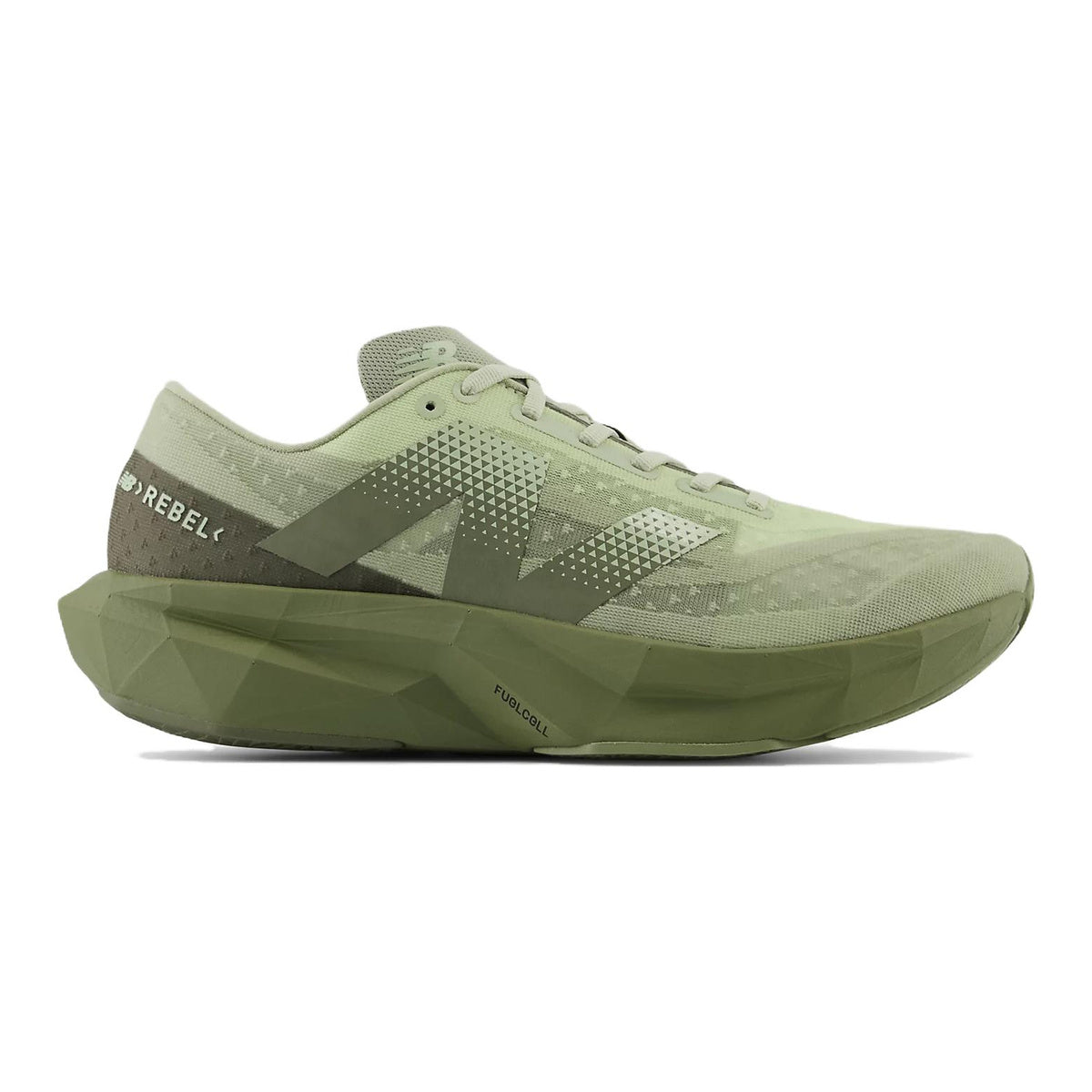 New Balance FuelCell Rebel v4 Unisex Lightweight Running Shoes – Triple Olive