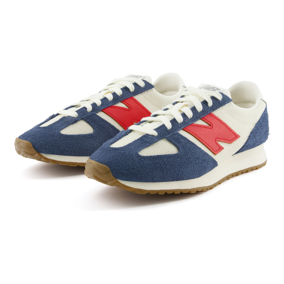 New Balance 471 Unisex Retro Sneakers - Off-White/Navy/Red