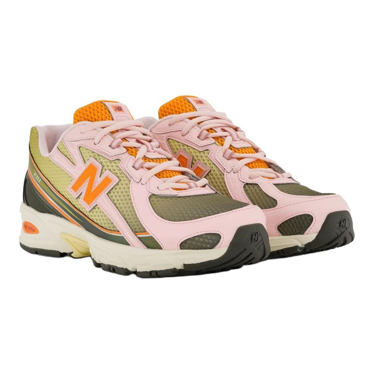 CNCPTS x New Balance 740 Saignée Unisex Mesh Running Shoes – Olive/Blush/Orange