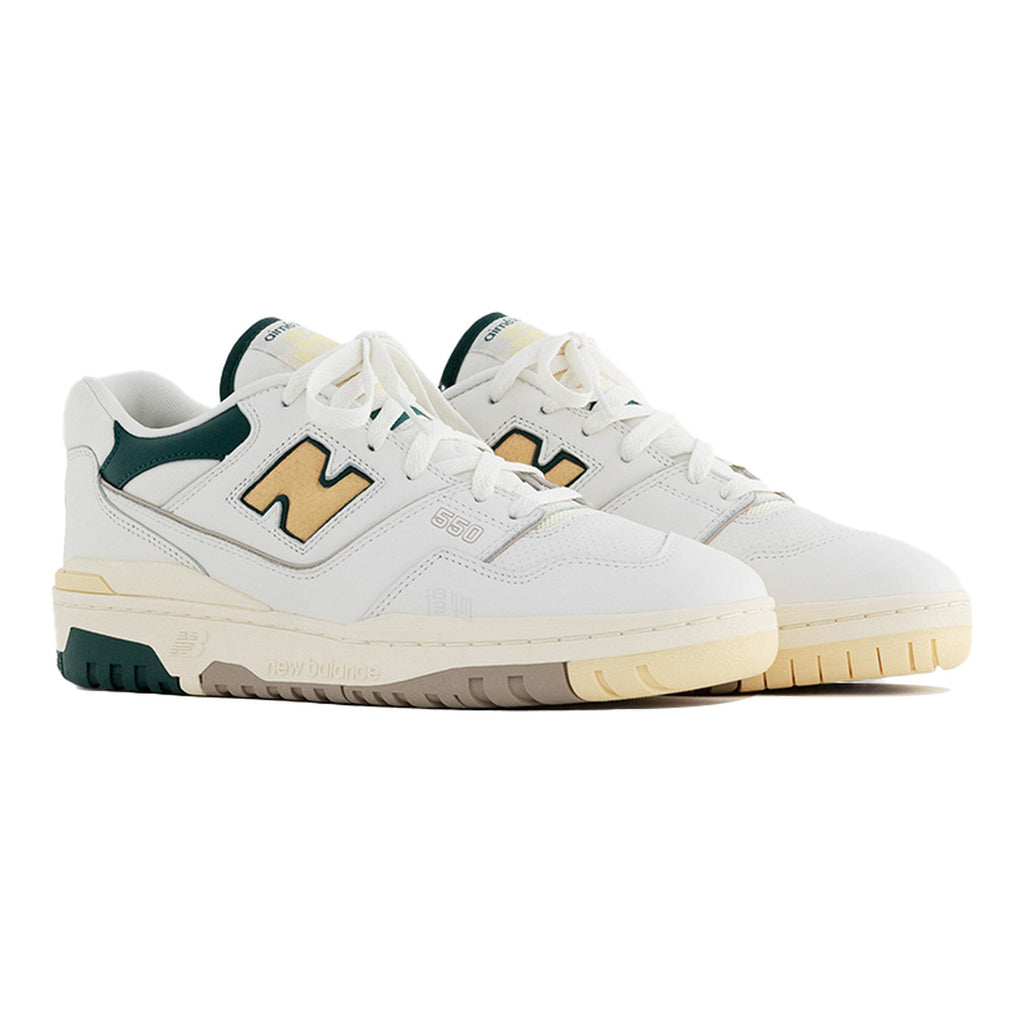 Aimé Leon Dore x New Balance 550 Unisex Shoes - White/Yellow/Green
