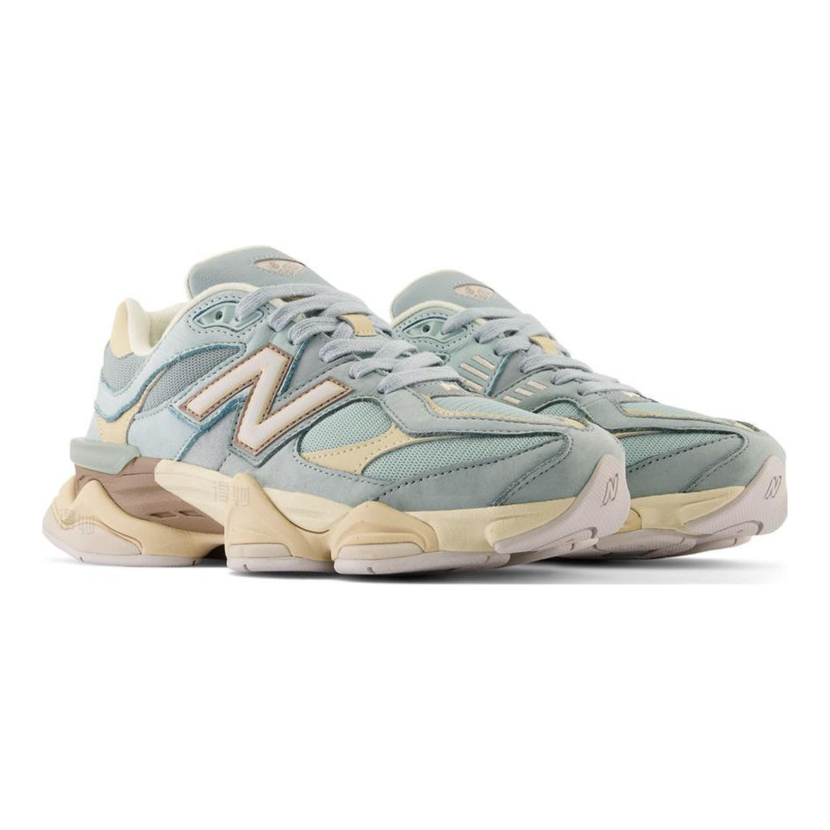 New Balance 9060 Unisex Chunky Suede Lifestyle Sneakers – Blue/Cream