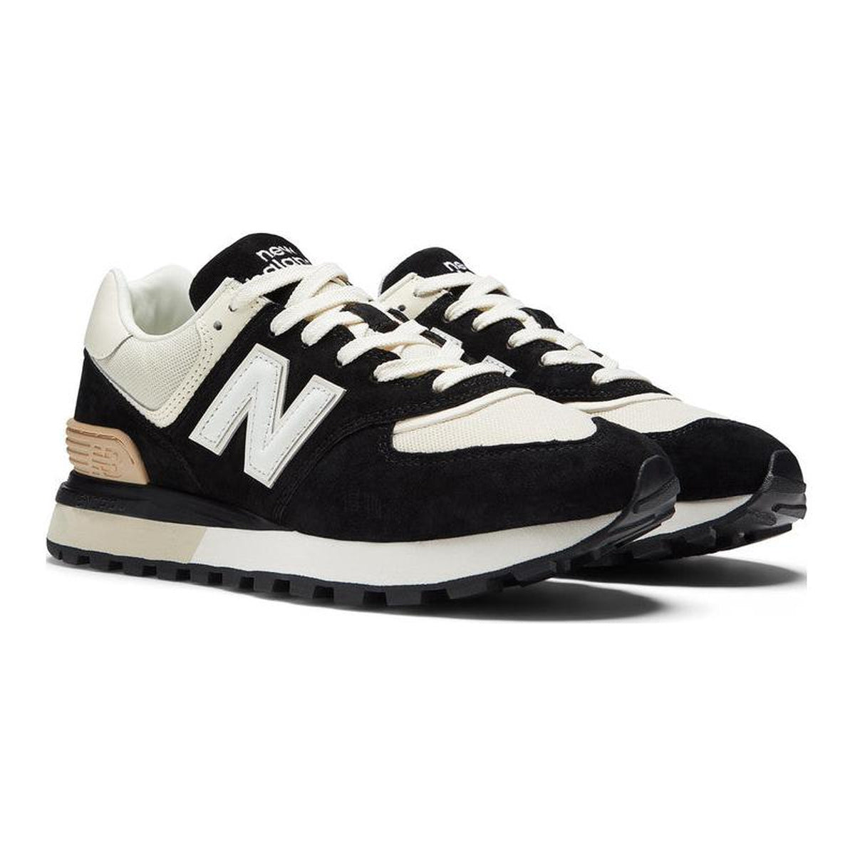 New Balance 574 Legacy Unisex Sneakers - Black/White/Brown