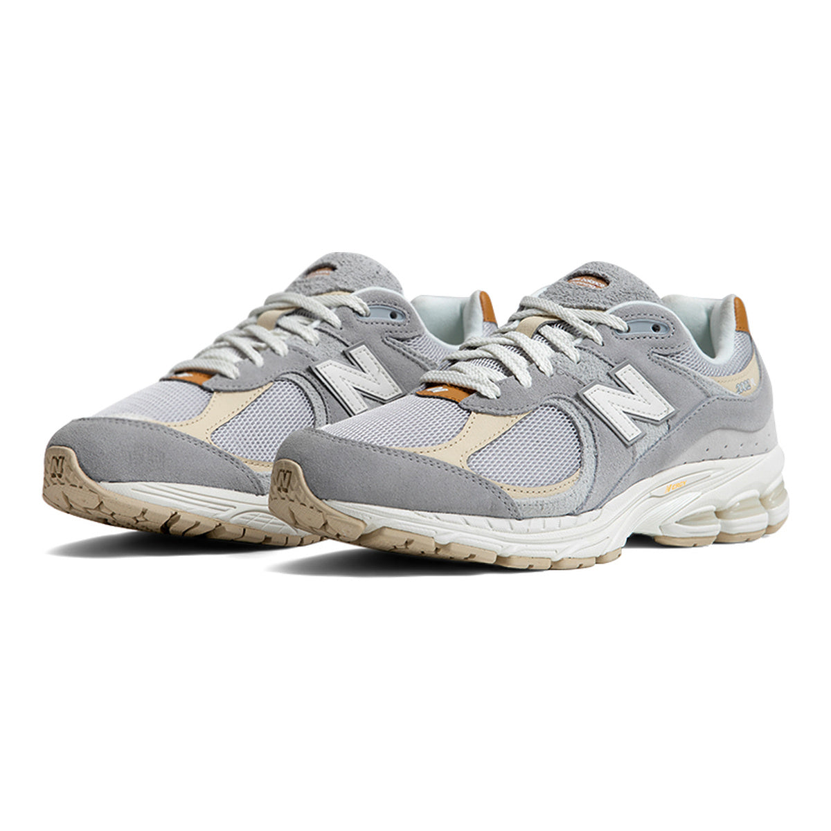New Balance 2002R Unisex Lightweight Colorblock Running Shoes – Light Grey