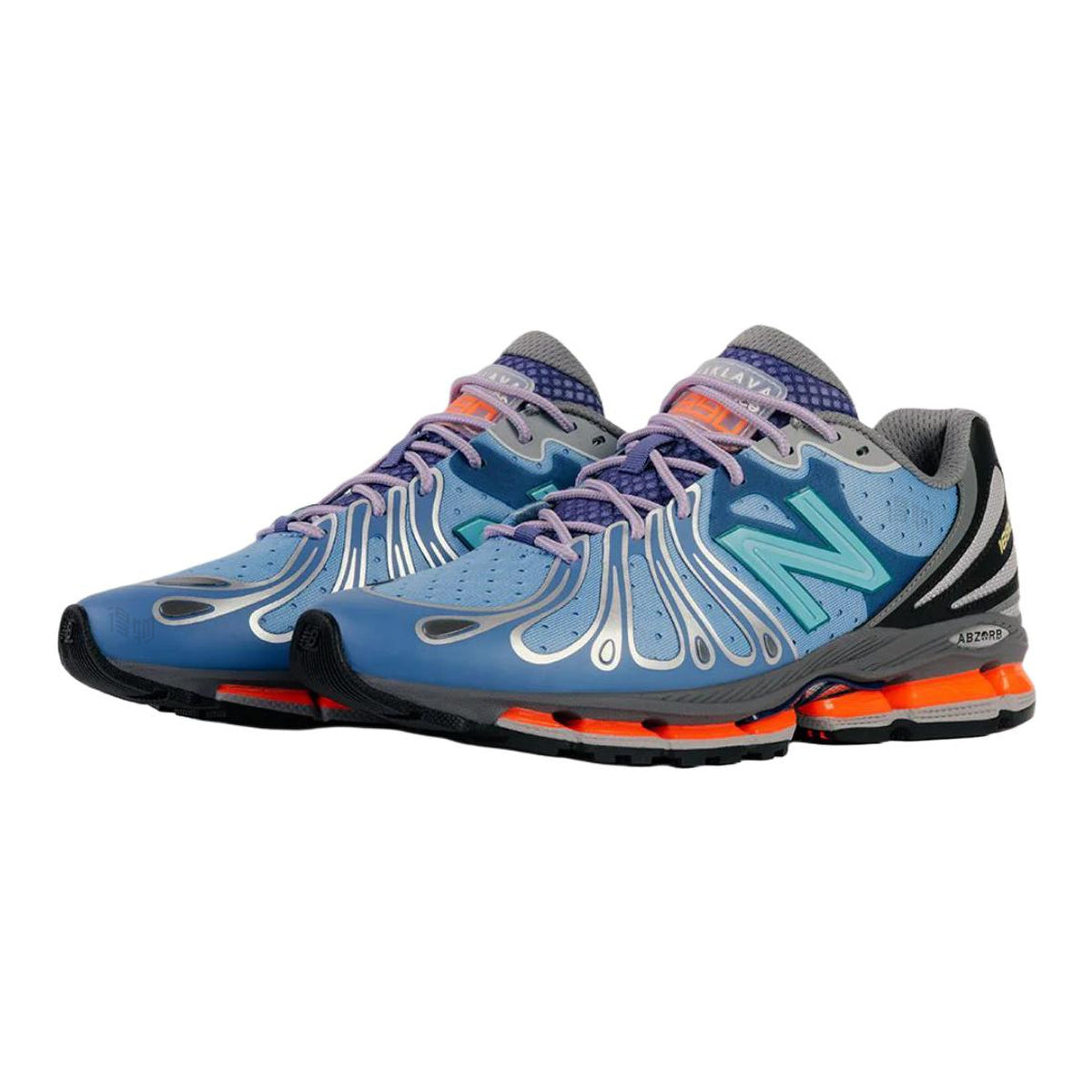Action Bronson x New Balance 1890 Cyborg Tears Unisex Lifestyle Running Sneakers – Blue/Orange
