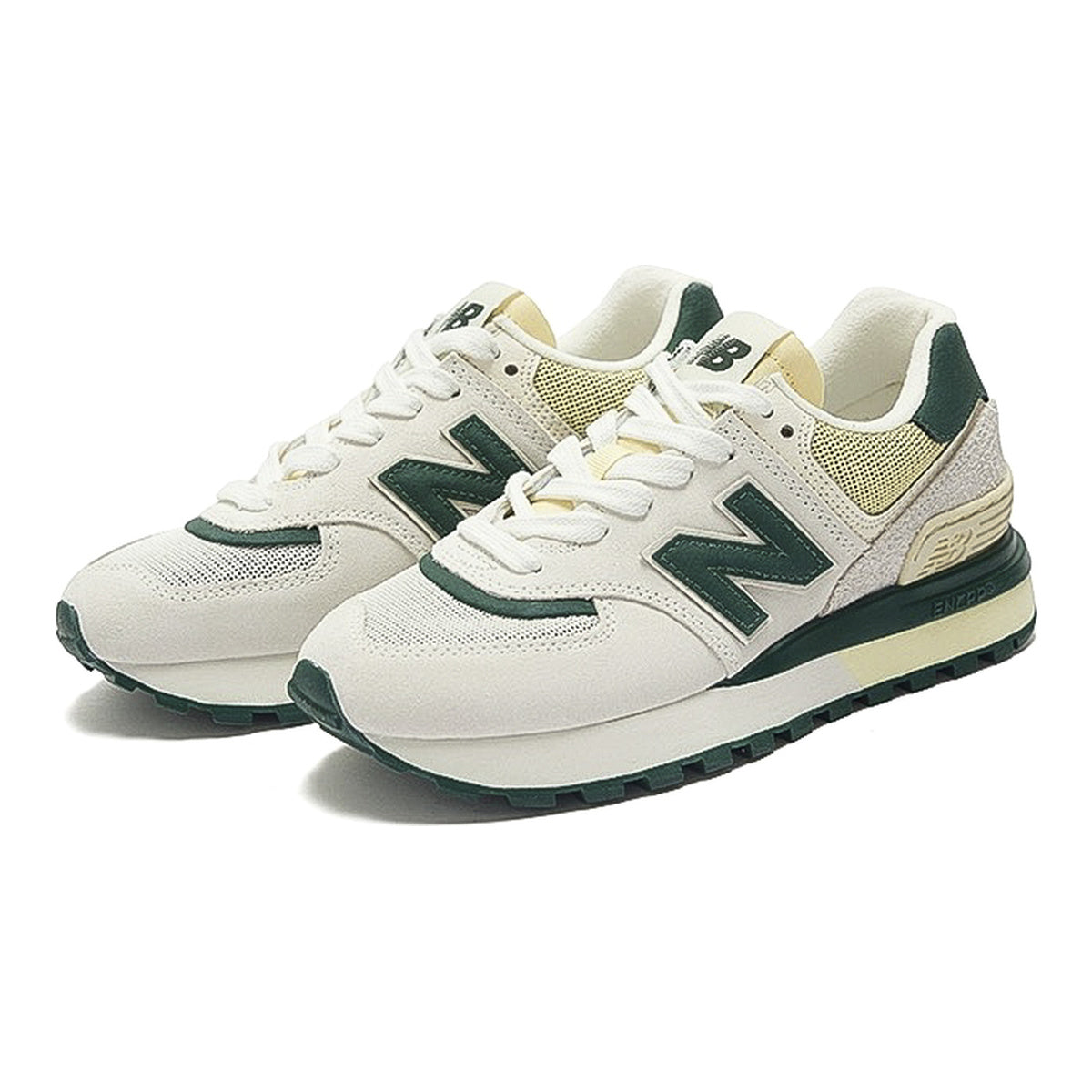 New Balance 574 Legacy Unisex Running Shoes - Grey/Green