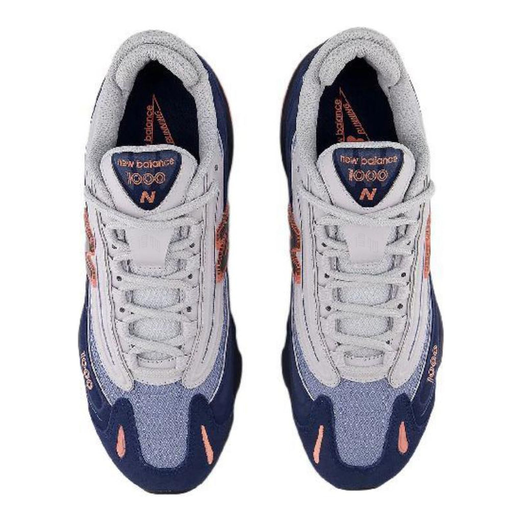 New Balance 1000 Auburn Unisex Suede Lifestyle Sneakers – Navy/Grey/Coral