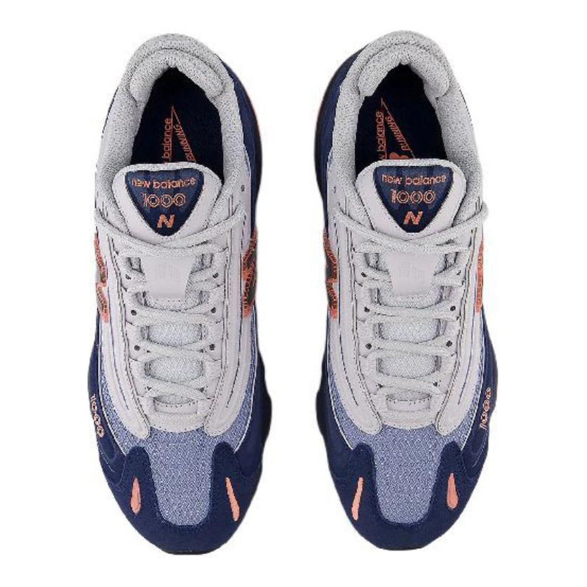 New Balance 1000 Auburn Unisex Suede Lifestyle Sneakers – Navy/Grey/Coral