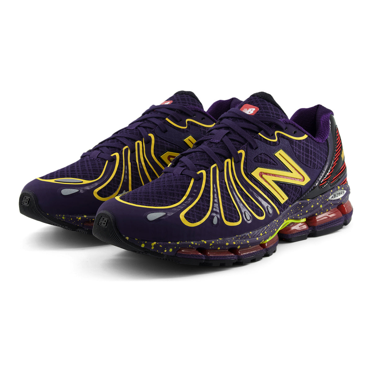 New Balance 1890 Butterfly Unisex Mesh Lifestyle Running Sneakers – Deep Purple/Yellow