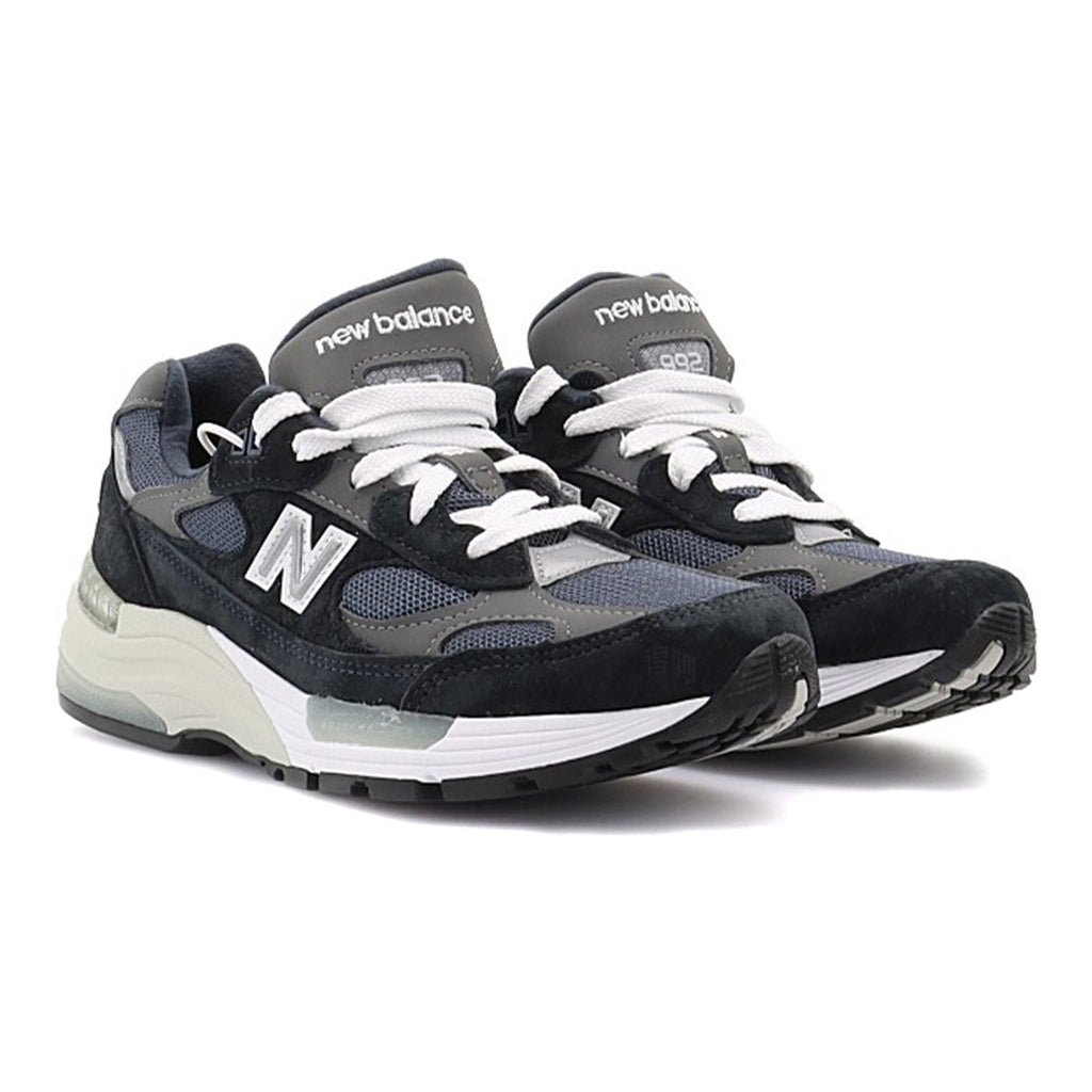 New Balance 992 Unisex Suede Lifestyle Sneakers – Navy/Grey