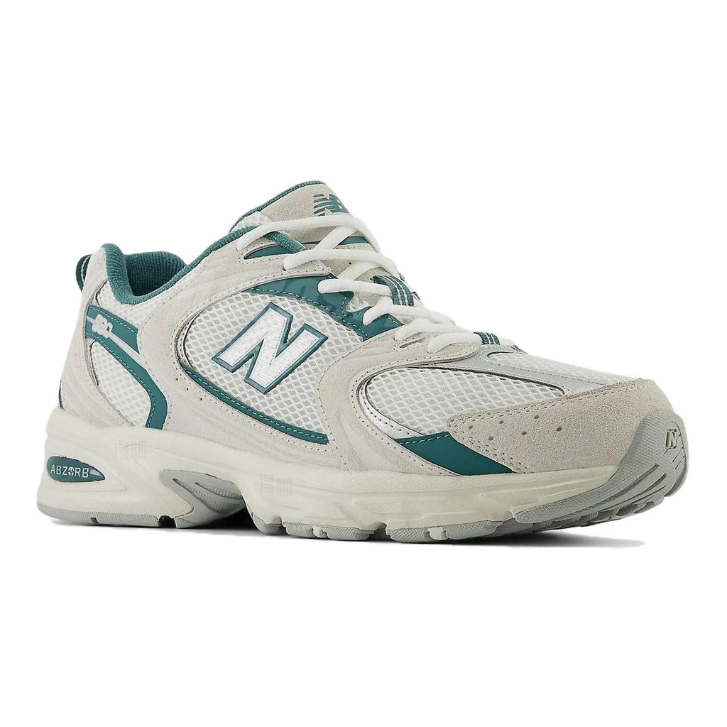 New Balance 530 Unisex Mesh Lifestyle Running Shoes – White/Grey/Green
