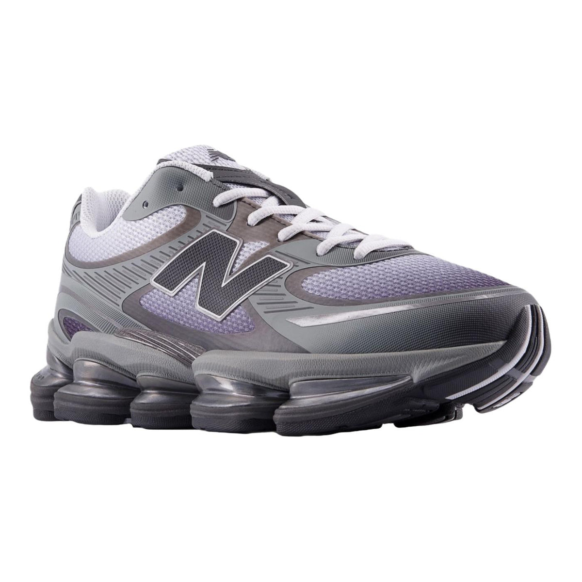 New Balance ABZORB 2000 Unisex Mesh Lifestyle Running Sneakers – Steel/Iridescent Violet