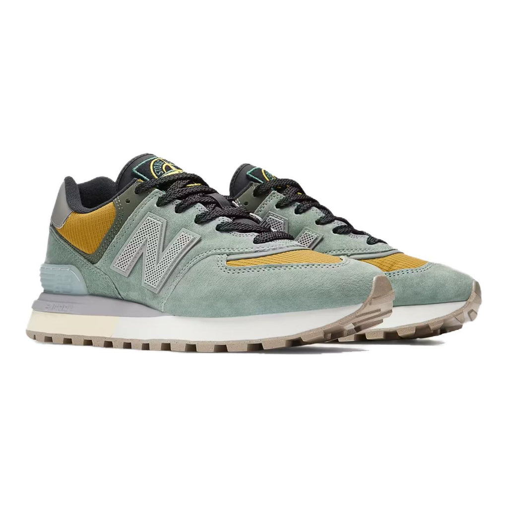 Stone Island x New Balance 574 Unisex Sneakers - Green/Yellow