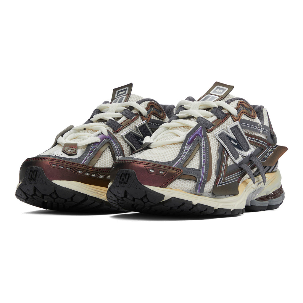 New Balance 1906A Unisex Mesh Lifestyle Running Sneakers – White/Brown